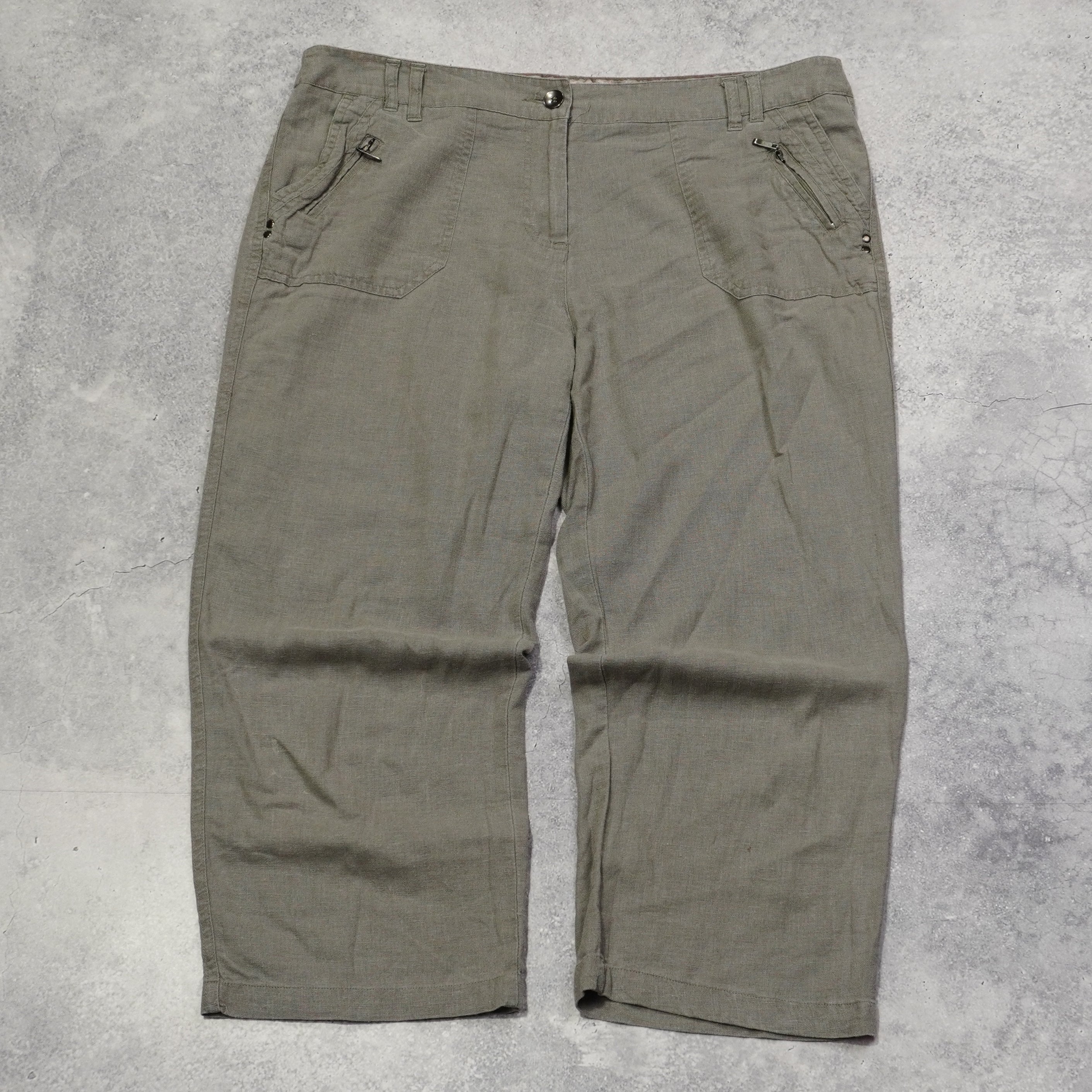 Queenspark Linen Capri