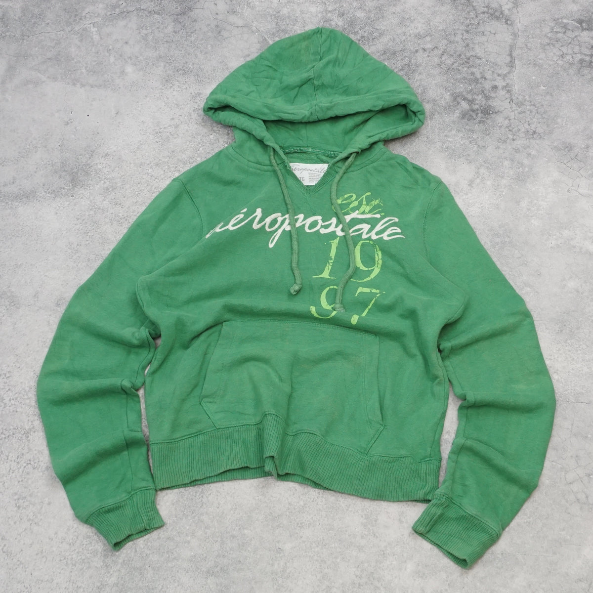Aeropostale Cropped Graphic Hoodie