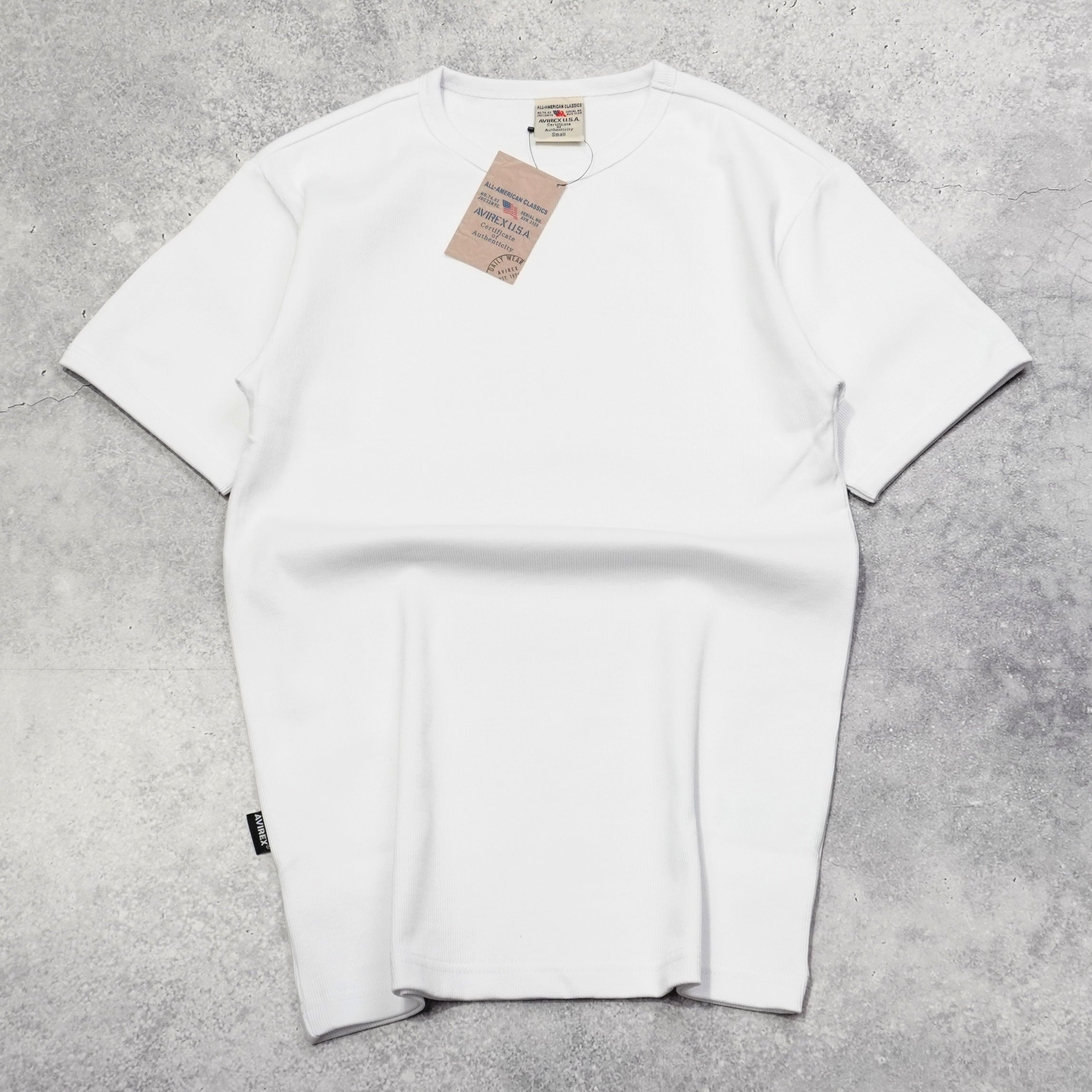 Avirex Ribbed Short Sleeve T-Shirt