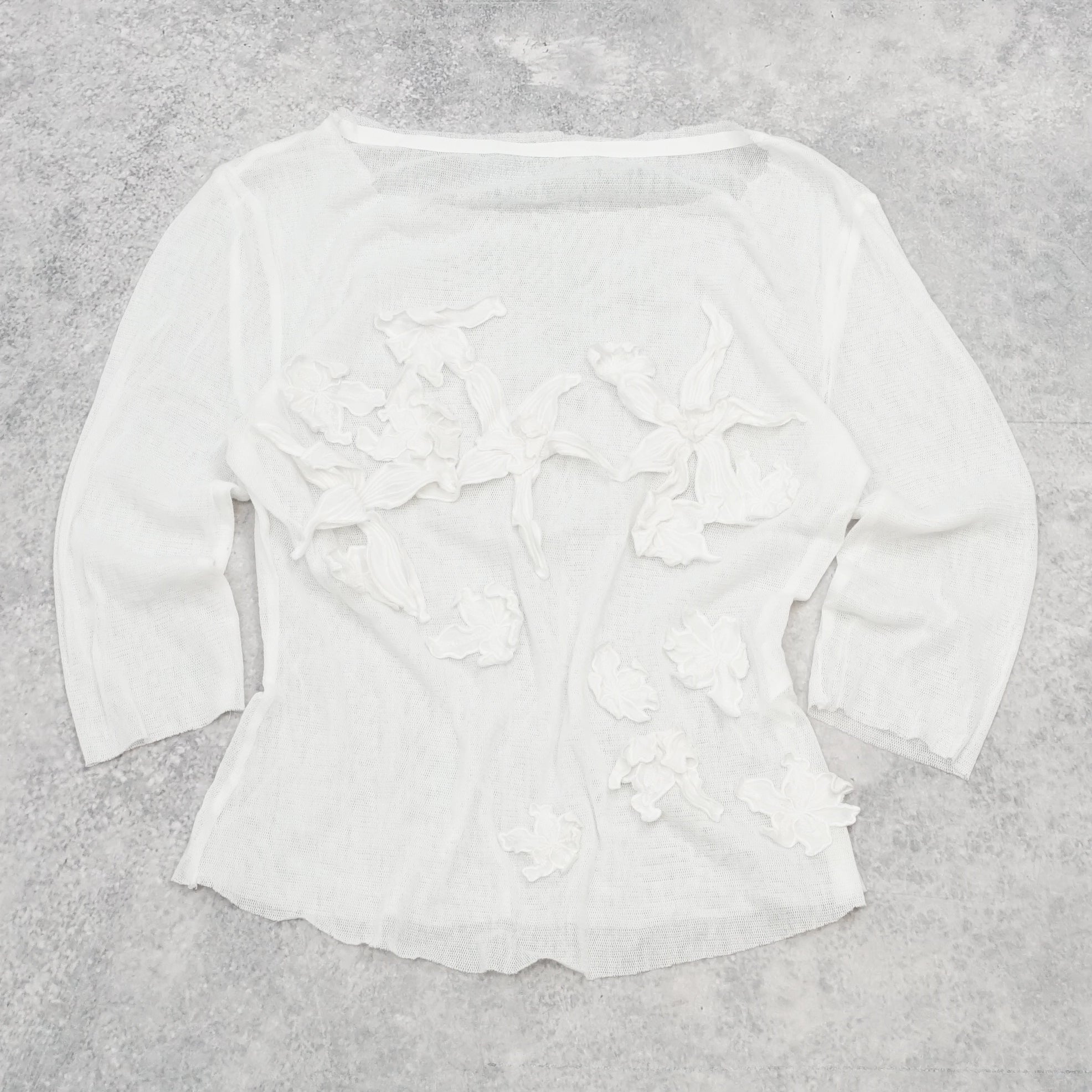 Sheer Embroidered Floral Top