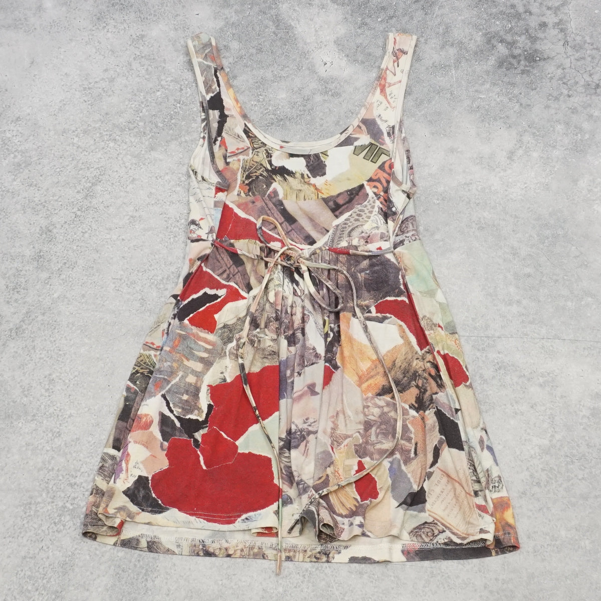 2000s Collage Print Top
