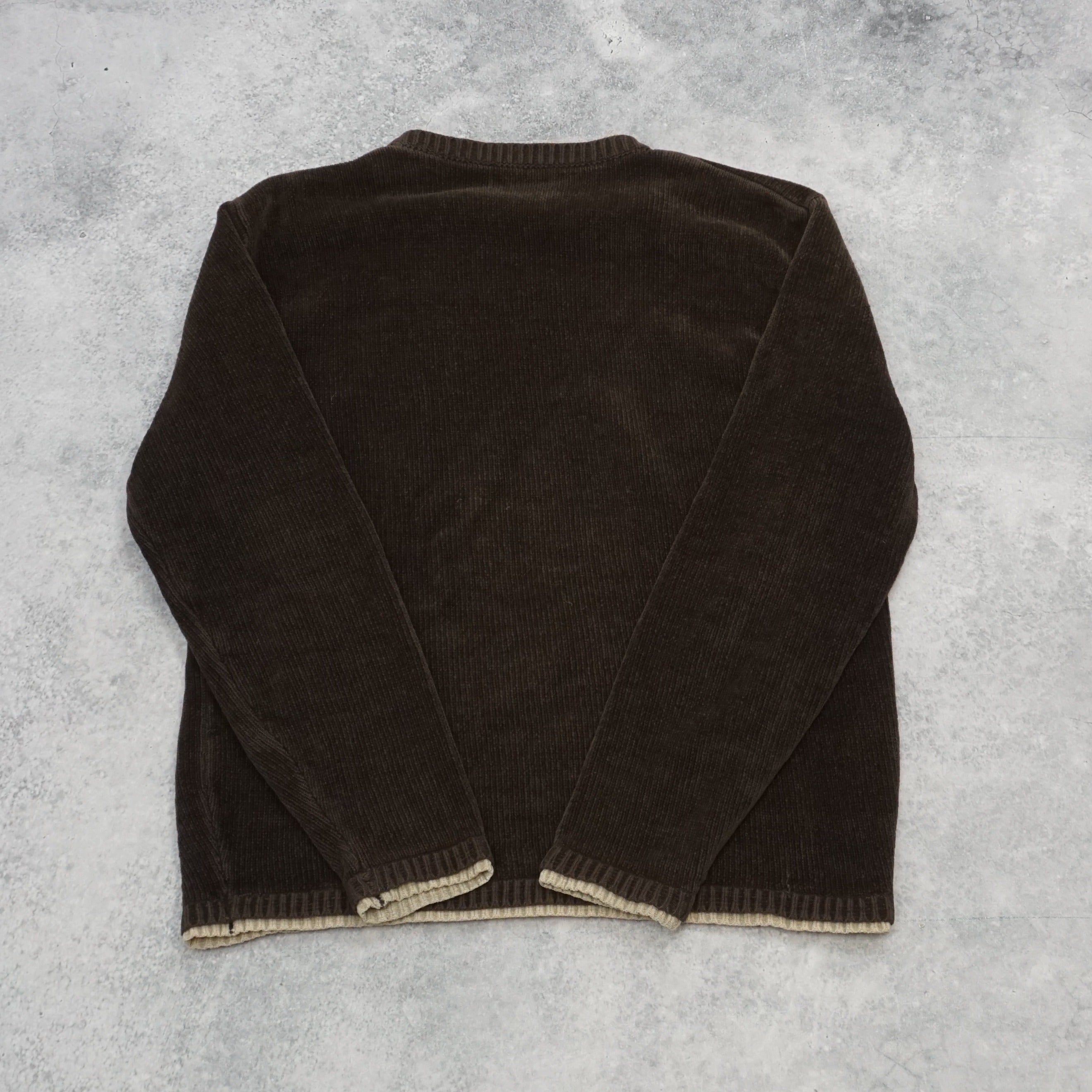 90s Ribbed Crewneck Soft Sweater