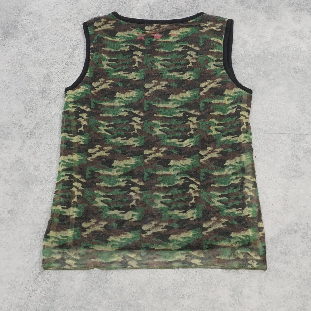2000s Reneke United Camo Graphic Tank Top Top