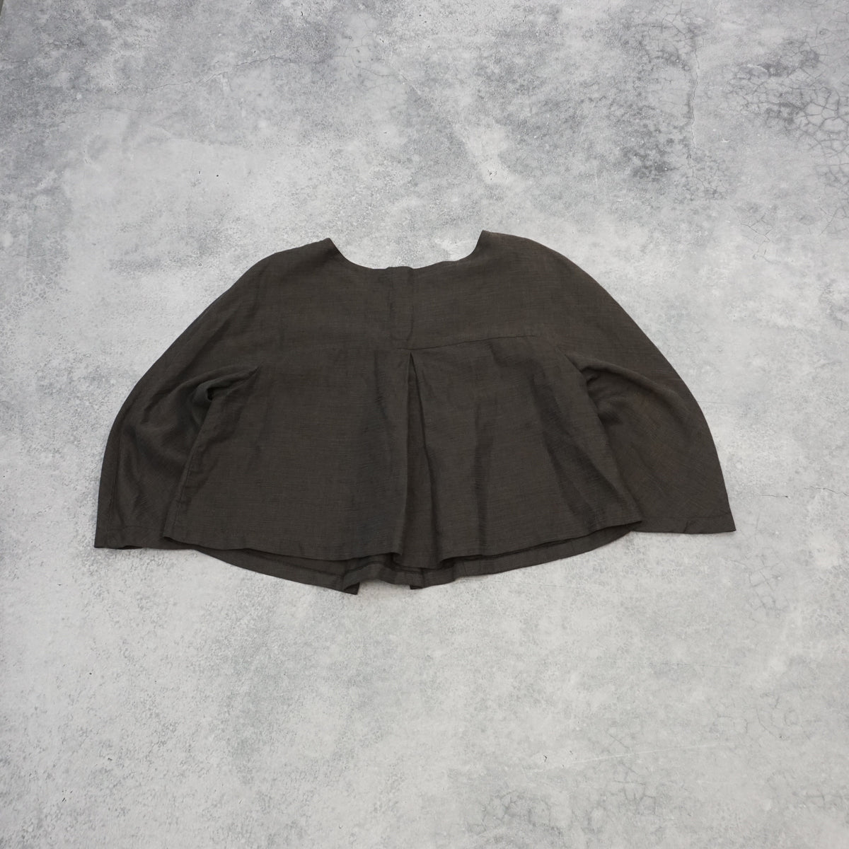 Olive Flared Top Cape