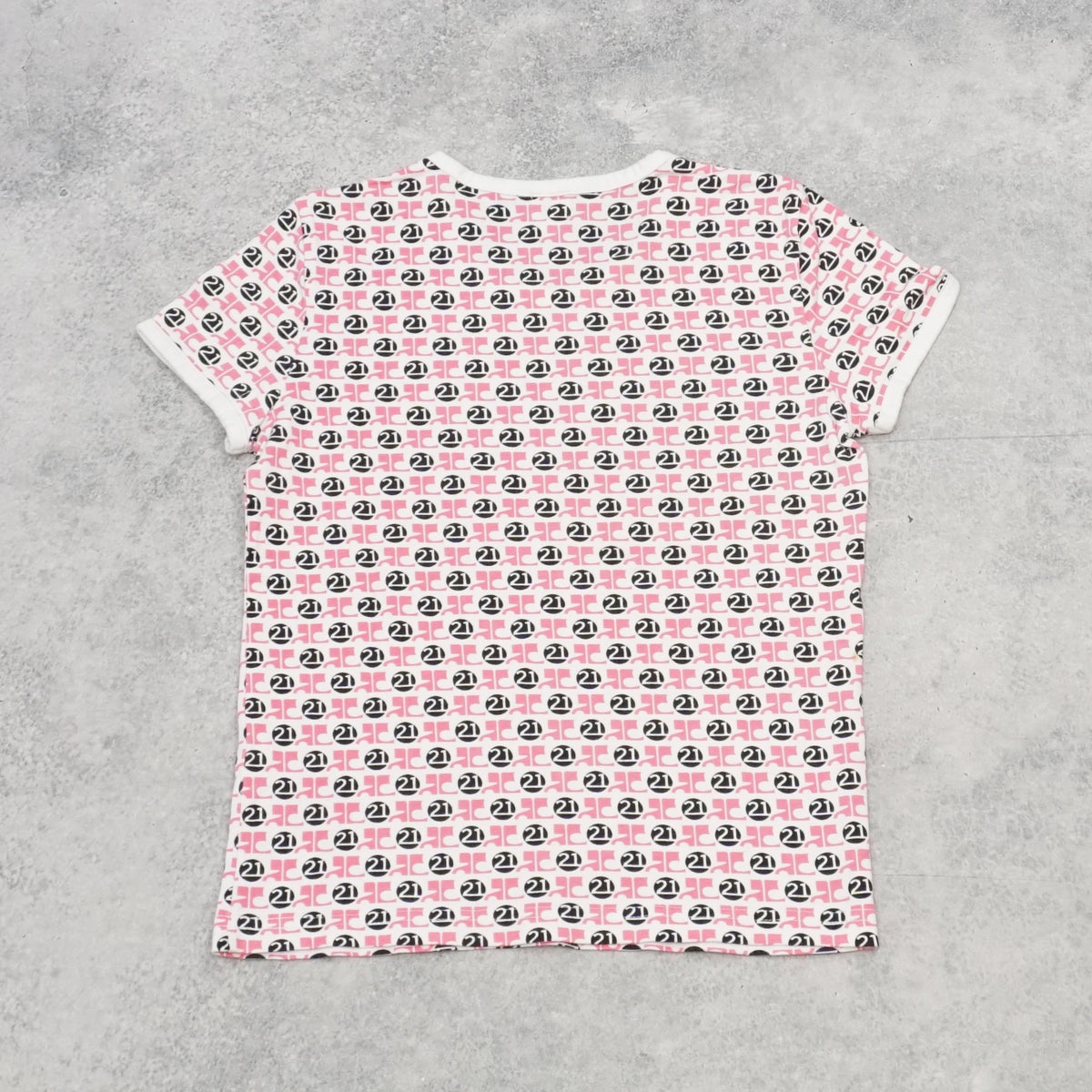 Courrèges Monogram Logo Print T-Shirt