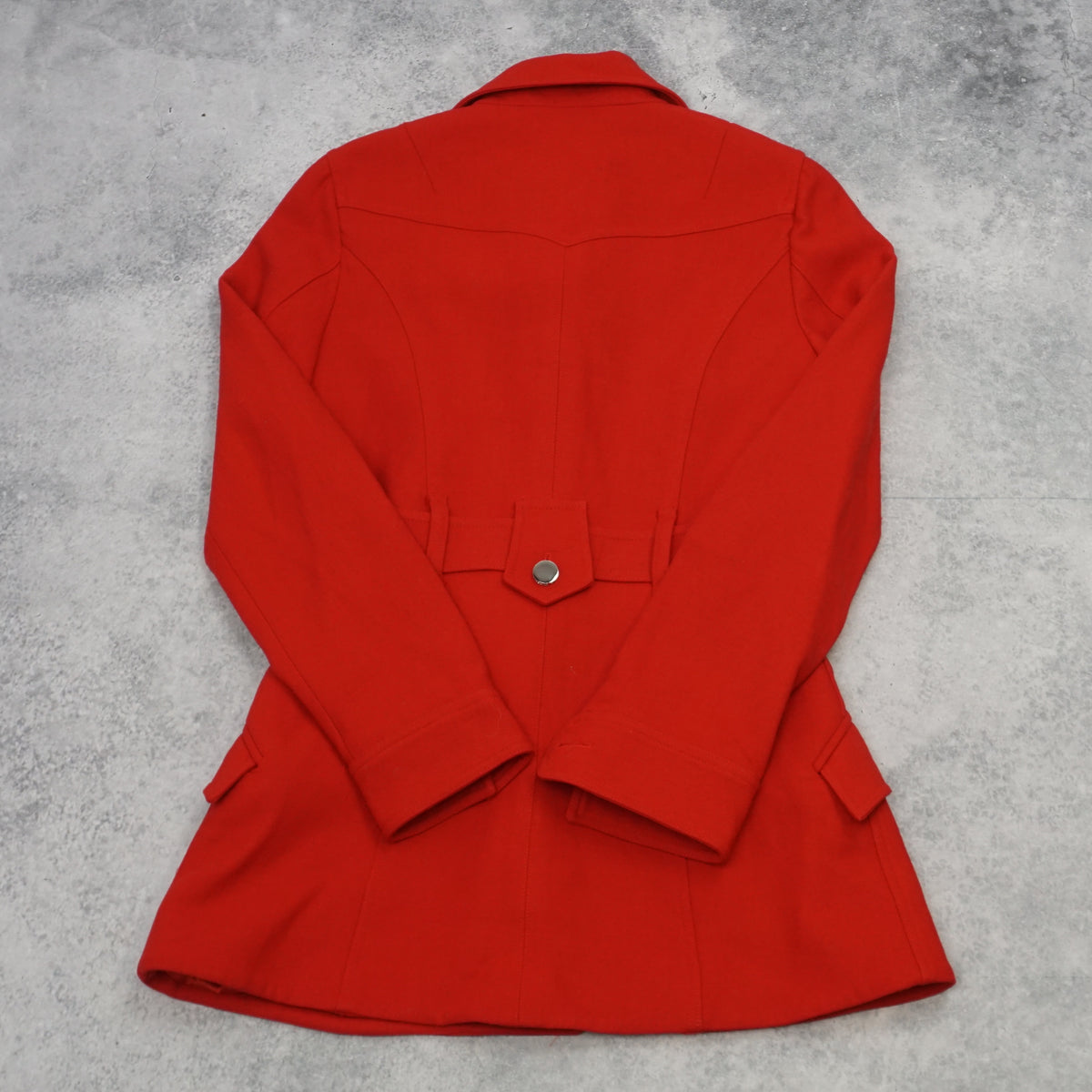 90s Dolce & Gabbana Red Utility Trench Coat