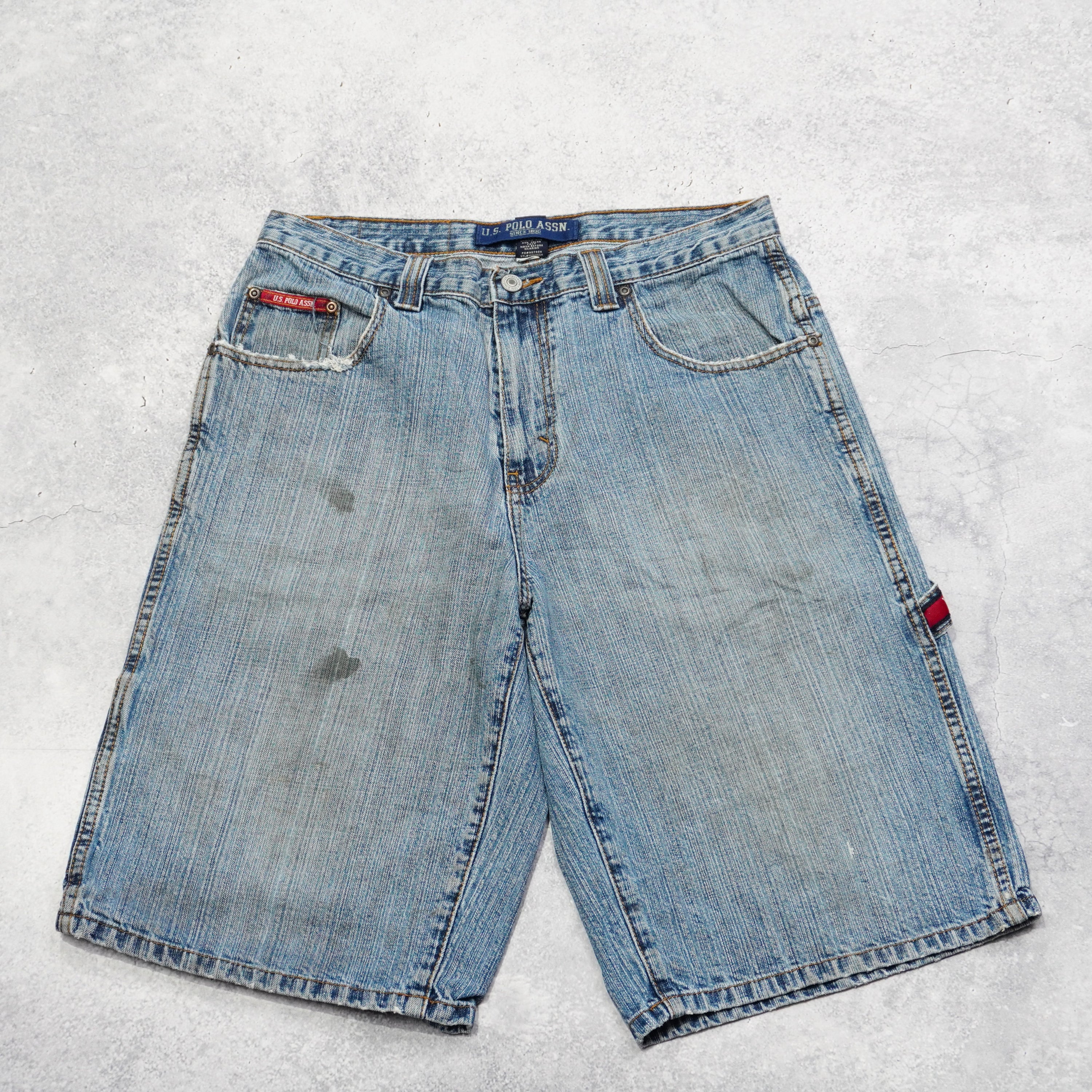 2000s Polo Assn Denim Utility Cargo Shorts