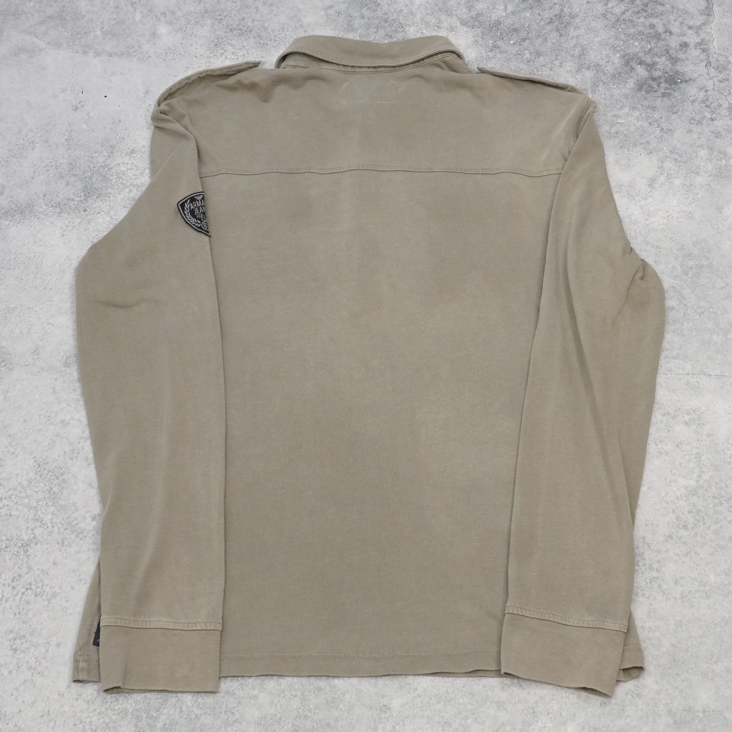 2000s Armani Jeans Long Sleeve Utility Polo