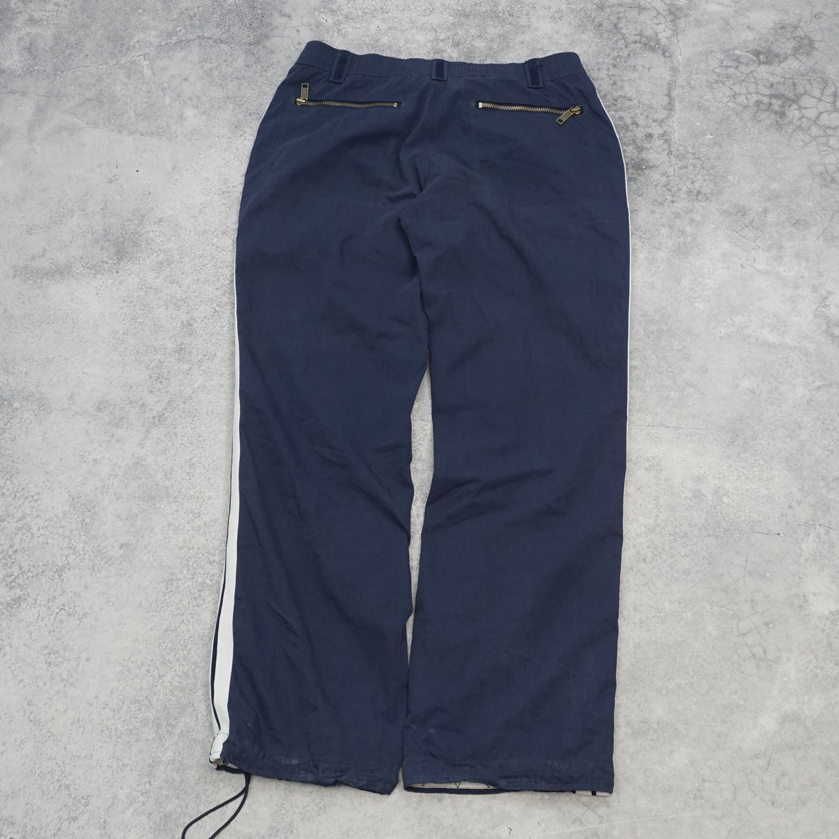 2000s Nike Striped Drawstring Hem Track Pants