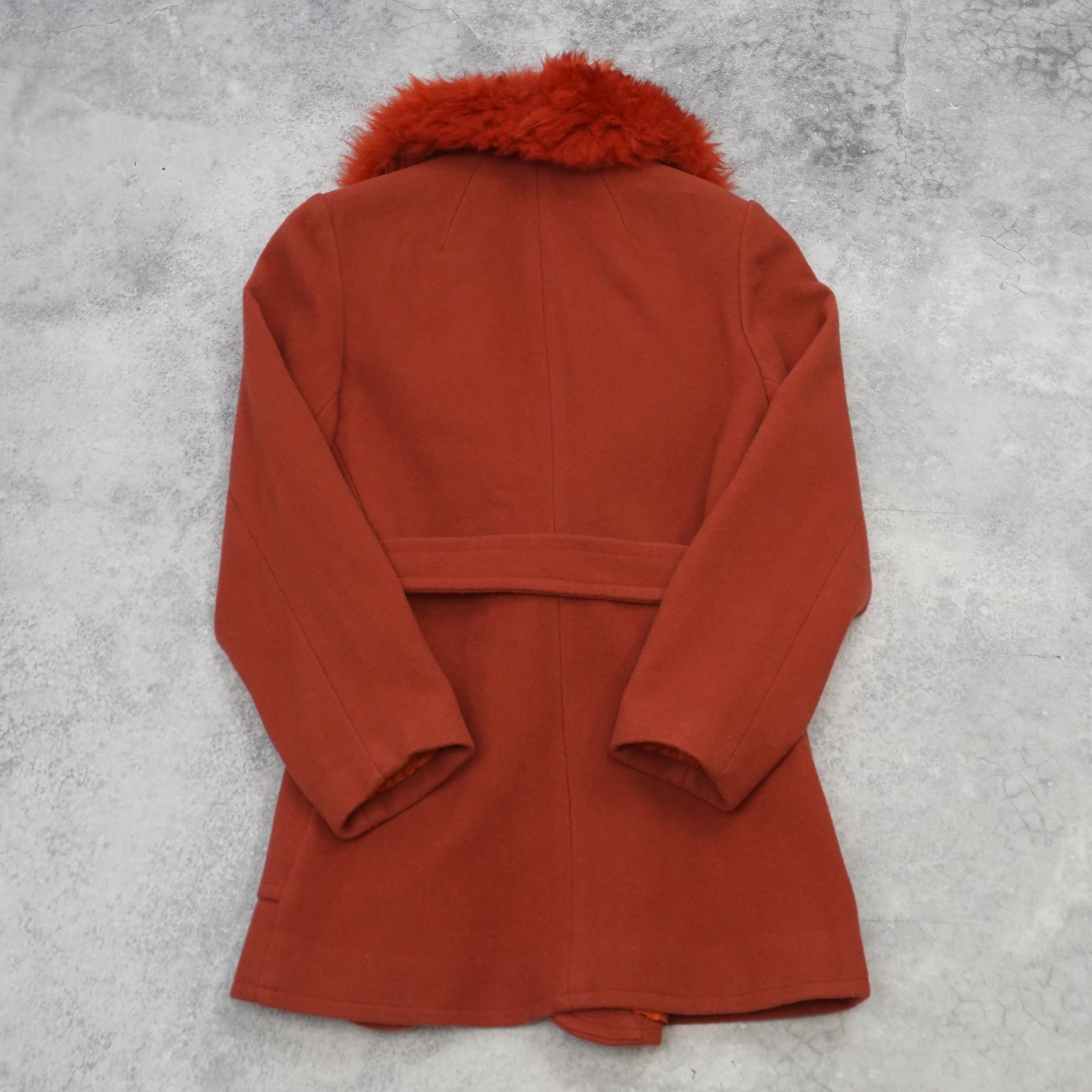 Pure New Faux Fur Collar Coat