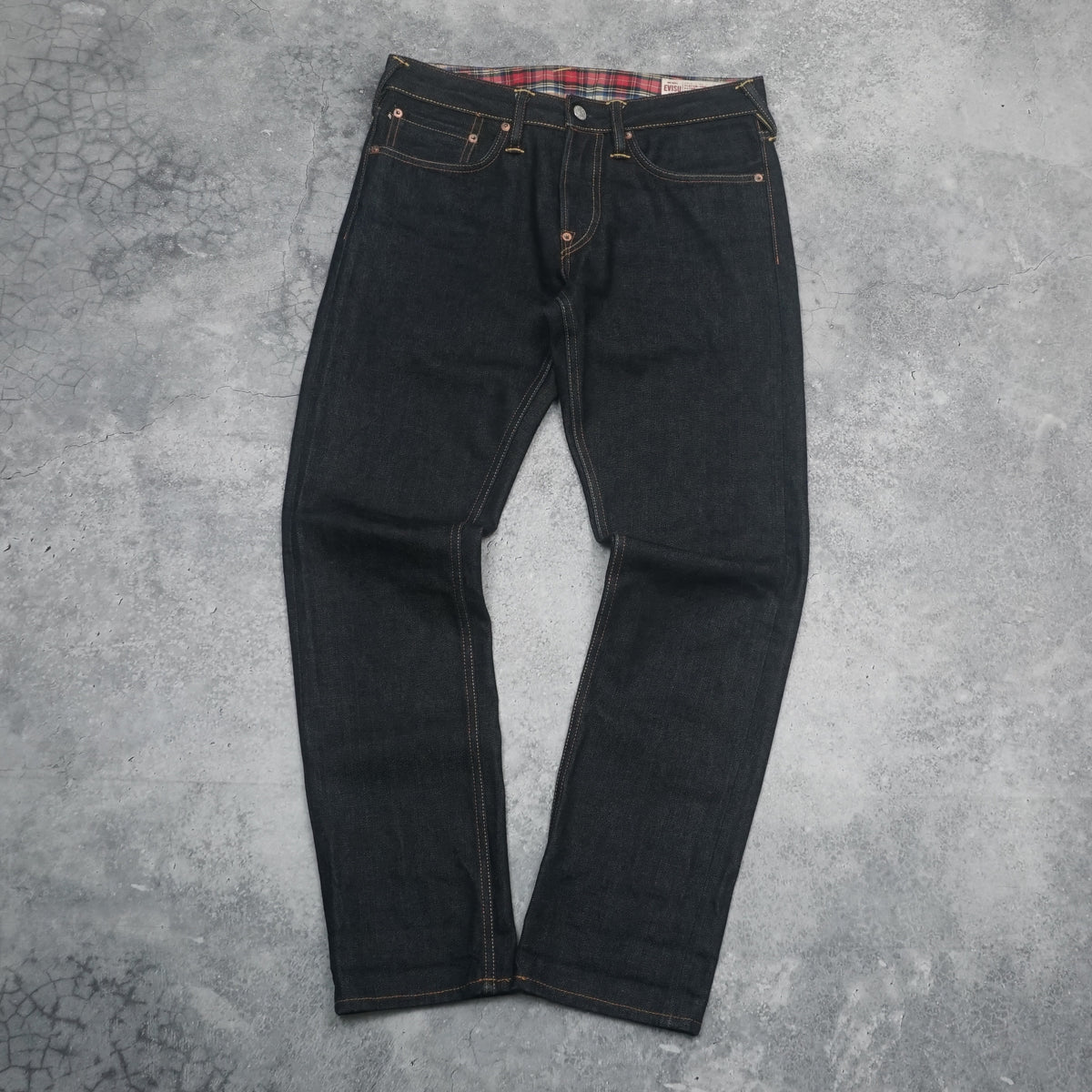 Evisu Selvedge Patch Pocket Jeans