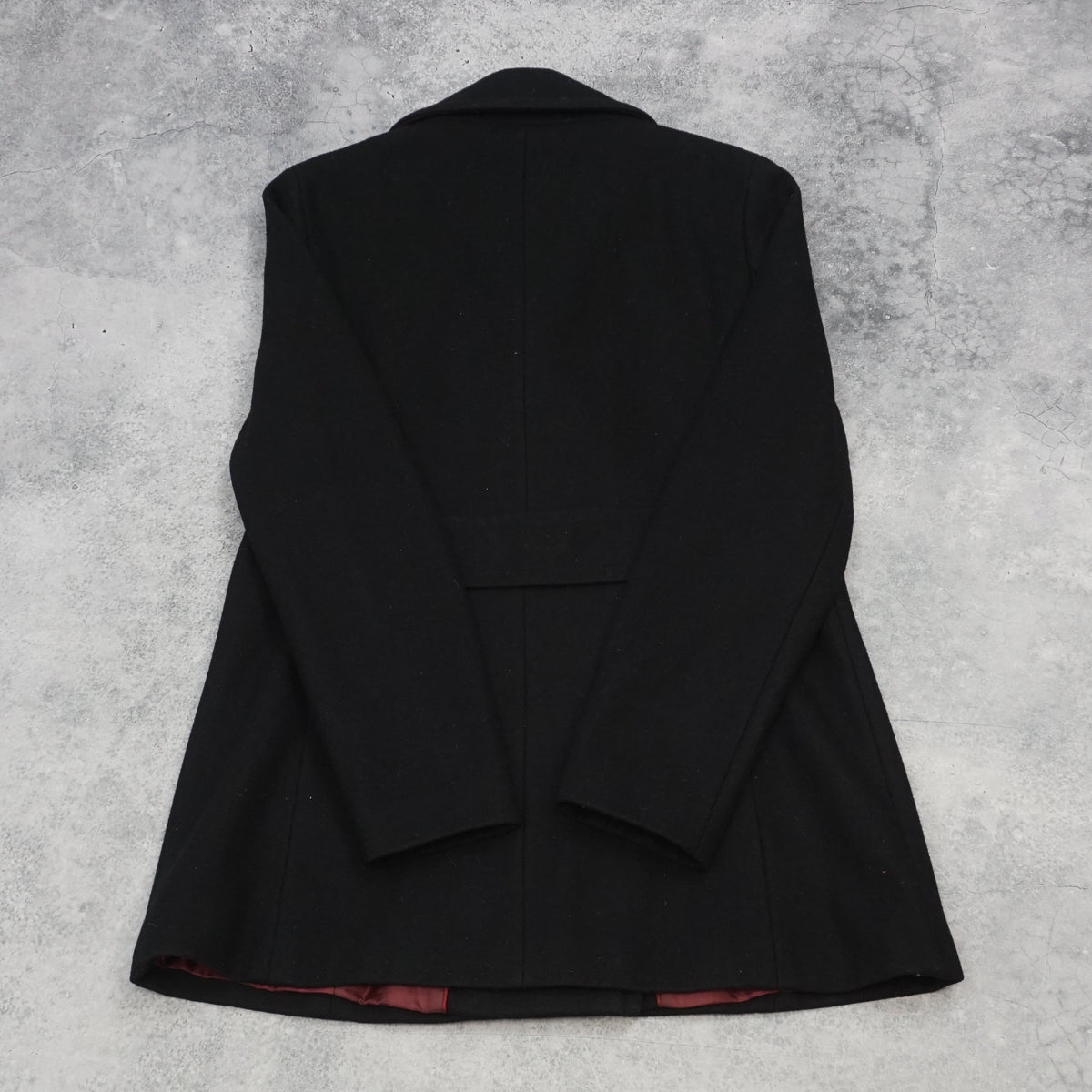 Tommy Hilfiger Wool Blend Double Breasted Coat Pea Coat