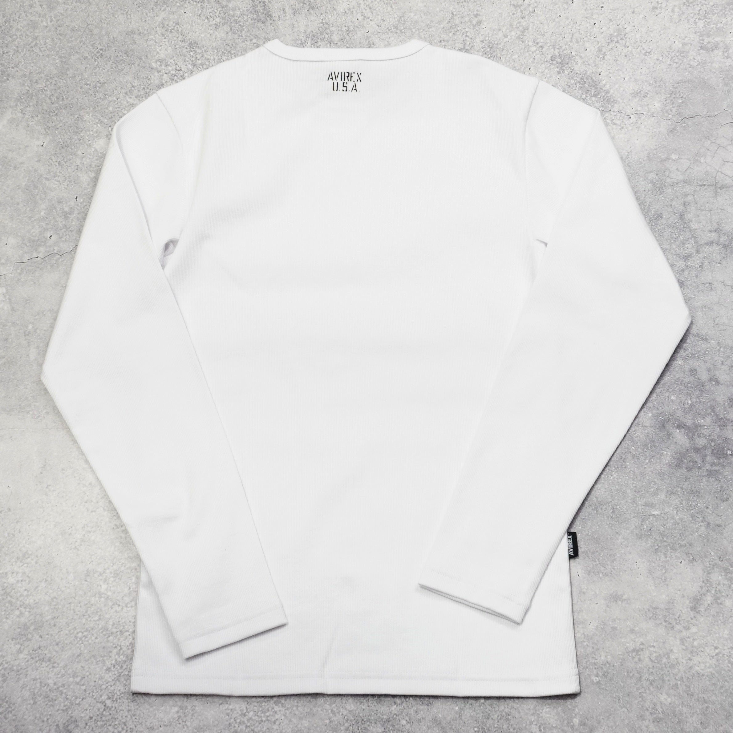 Avirex Ribbed Long Sleeve T-Shirt