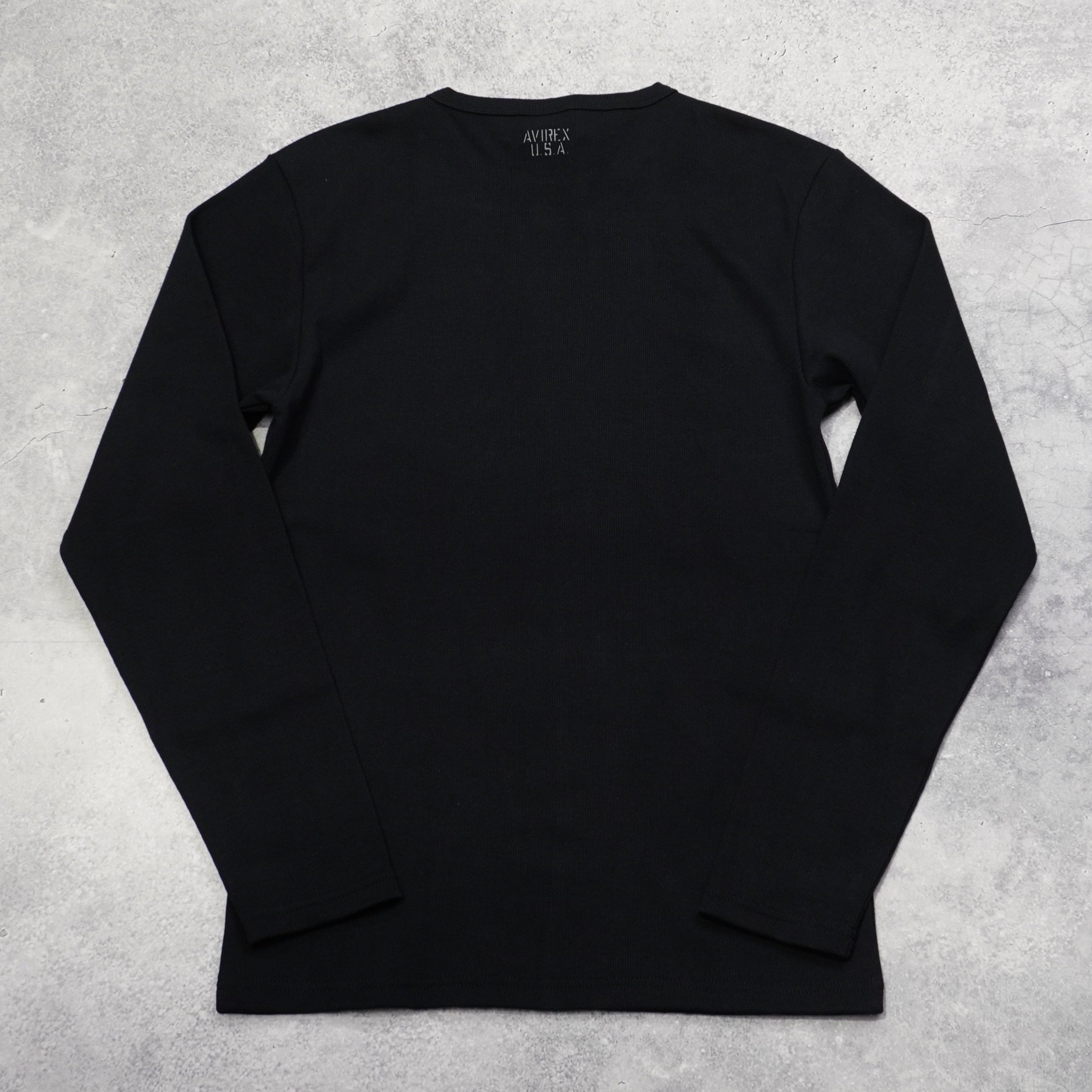 Avirex Ribbed Long Sleeve T-Shirt