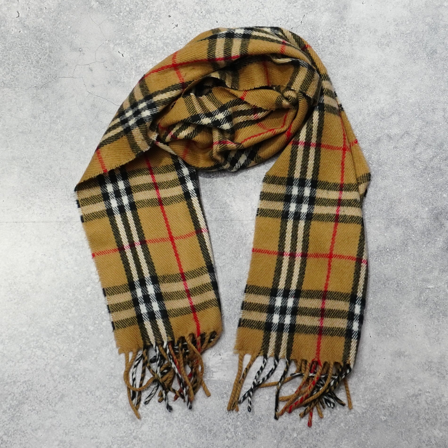 90s Burberry's Wool Scarf