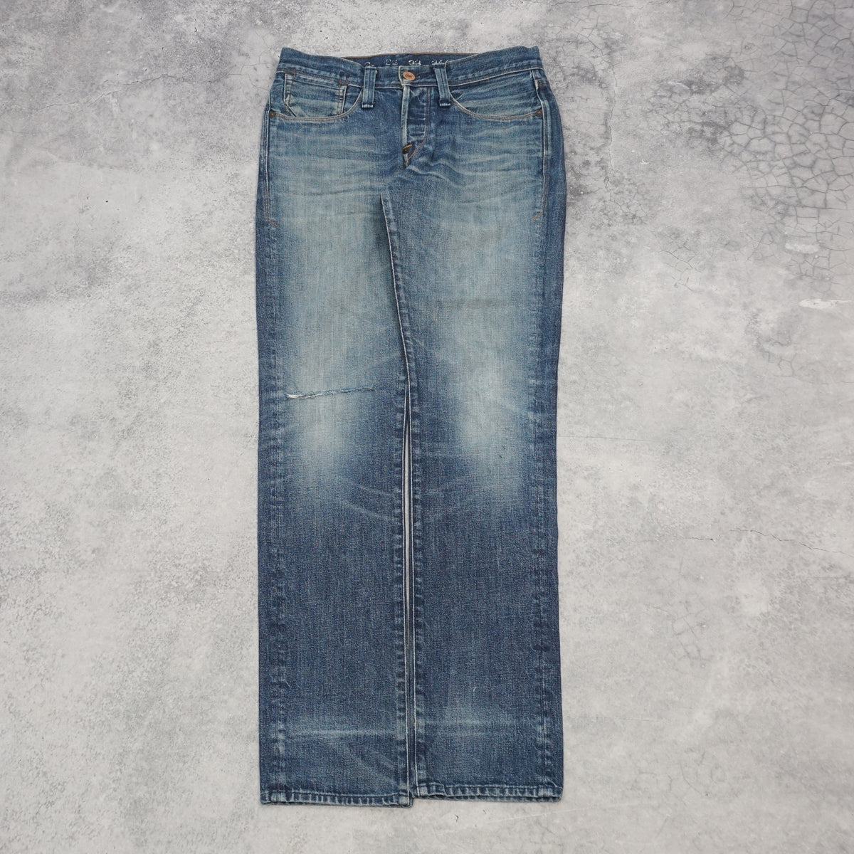 Earnest Sewn Kyne Selvedge Distressed Jeans