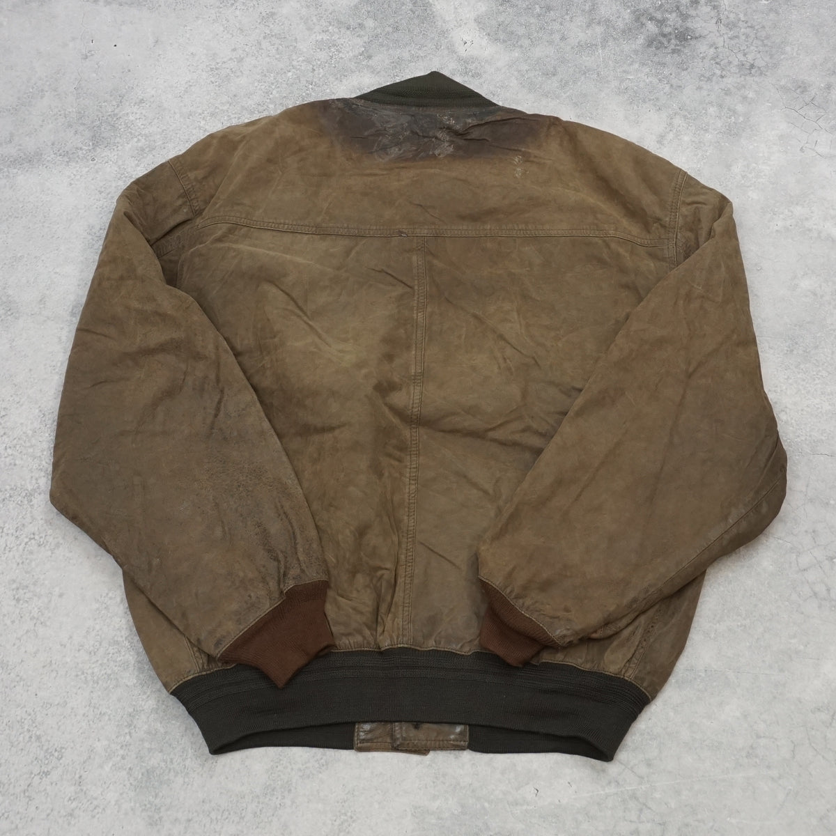 90s Suede Bomber Leather Jacket