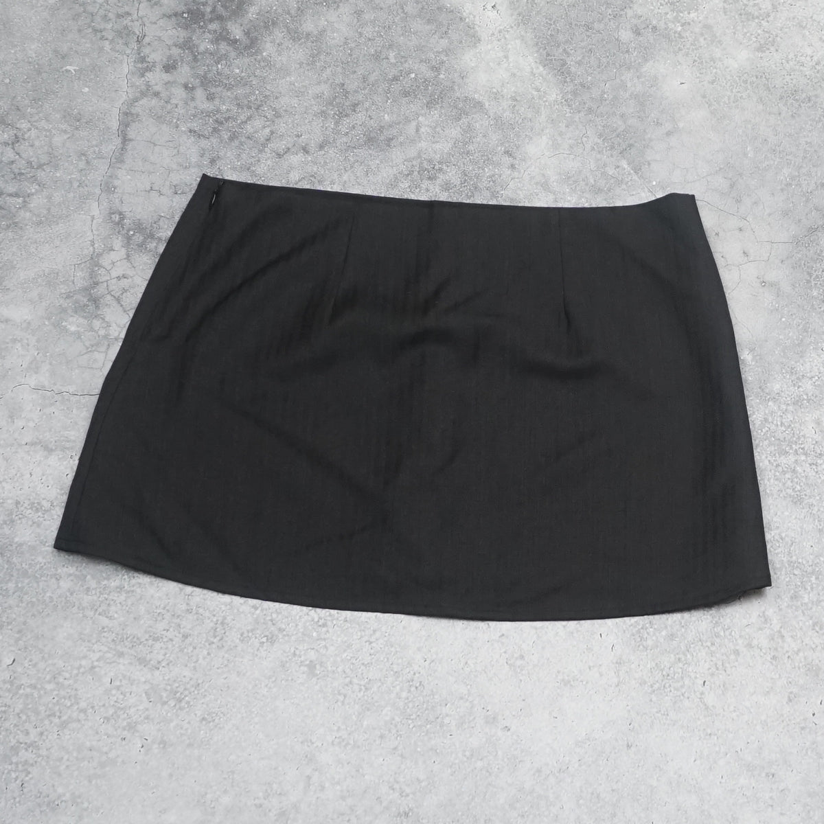 All Is A Gentle Spring Black Stripe  Mini Skirt
