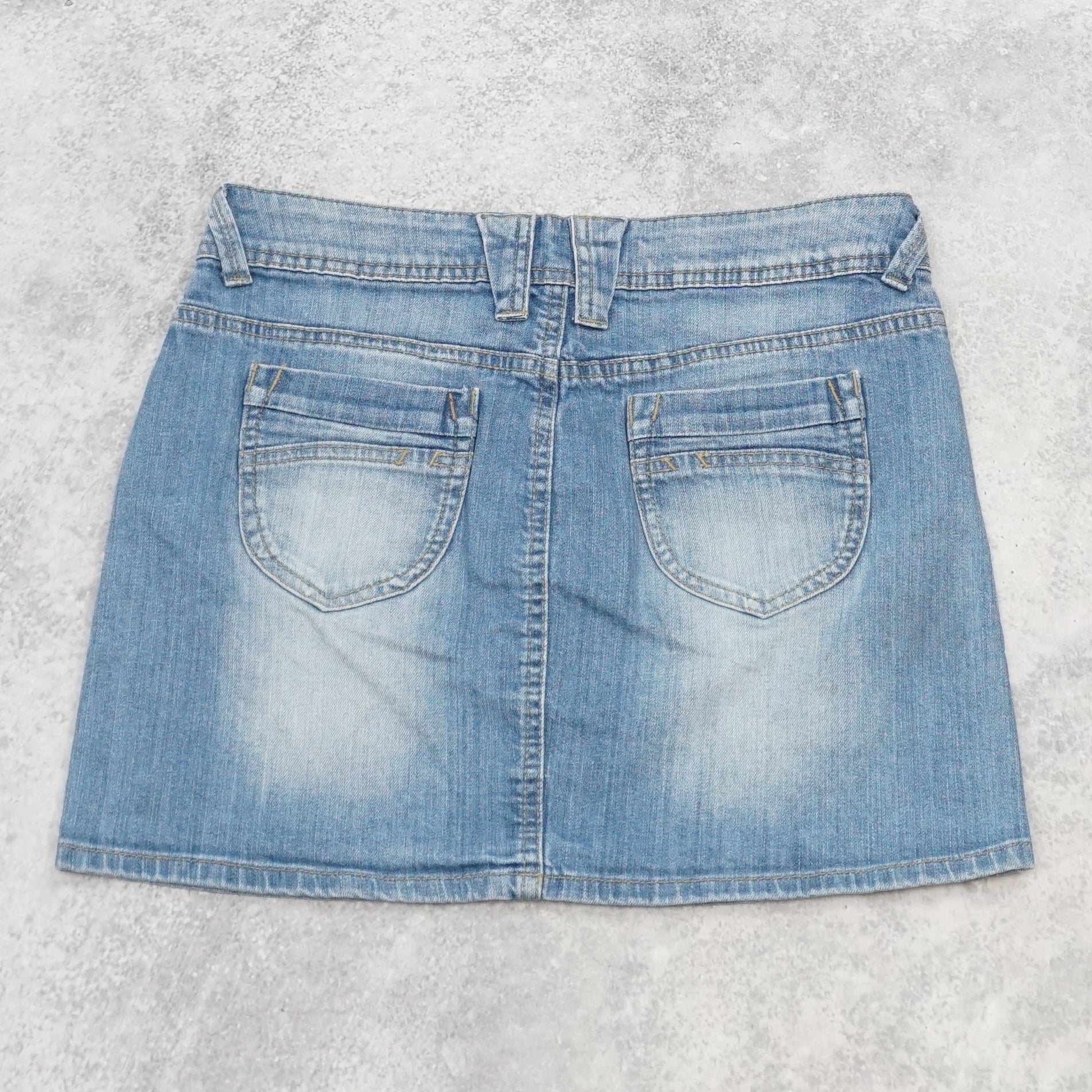 2000s Promod Denim Mini Skirt