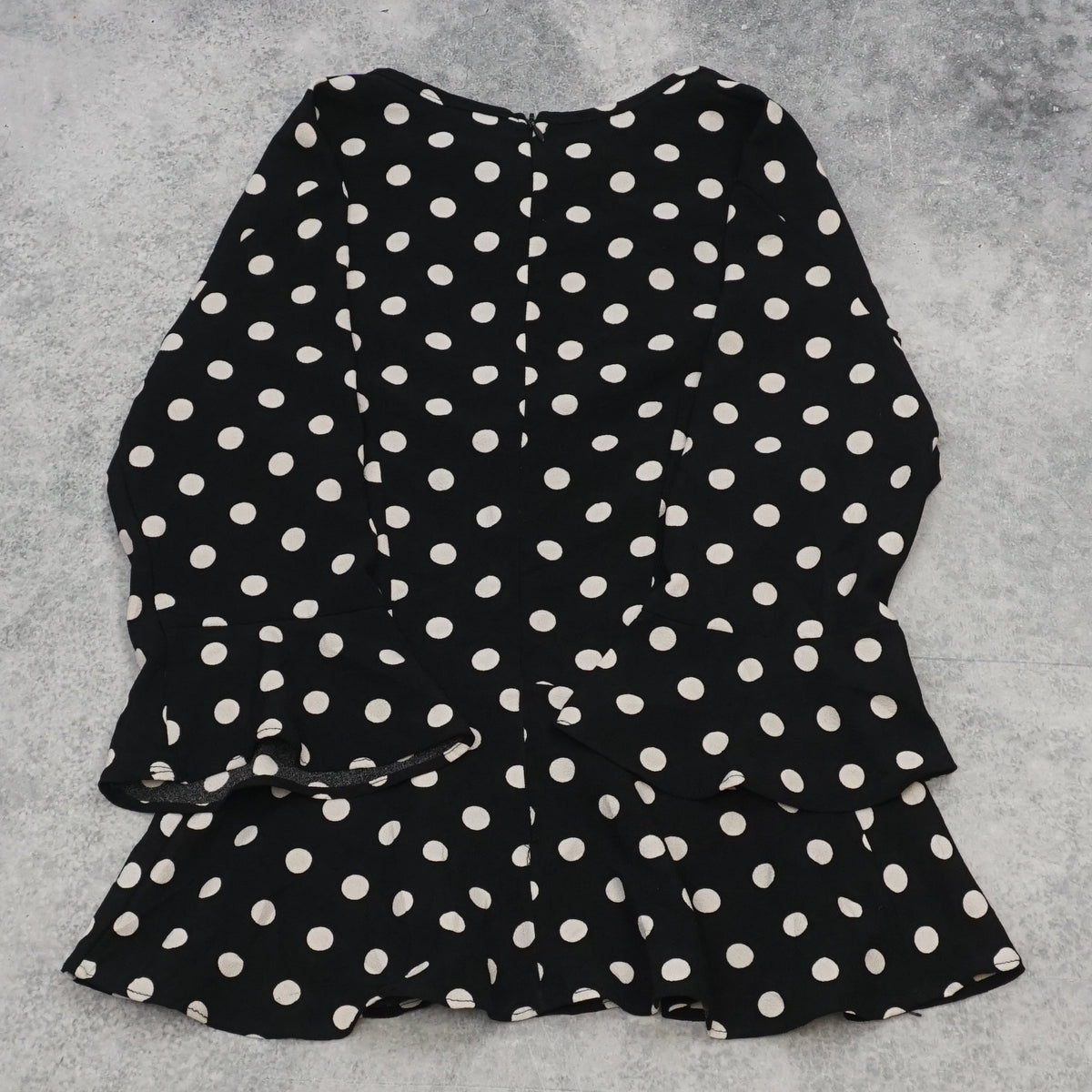 2000s Nuna Lie Polka Dot Peplum Top