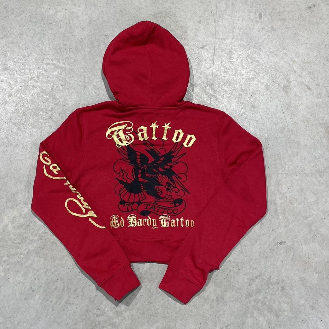 2000s Ed Hardy Graphic Hoodie Zip Up