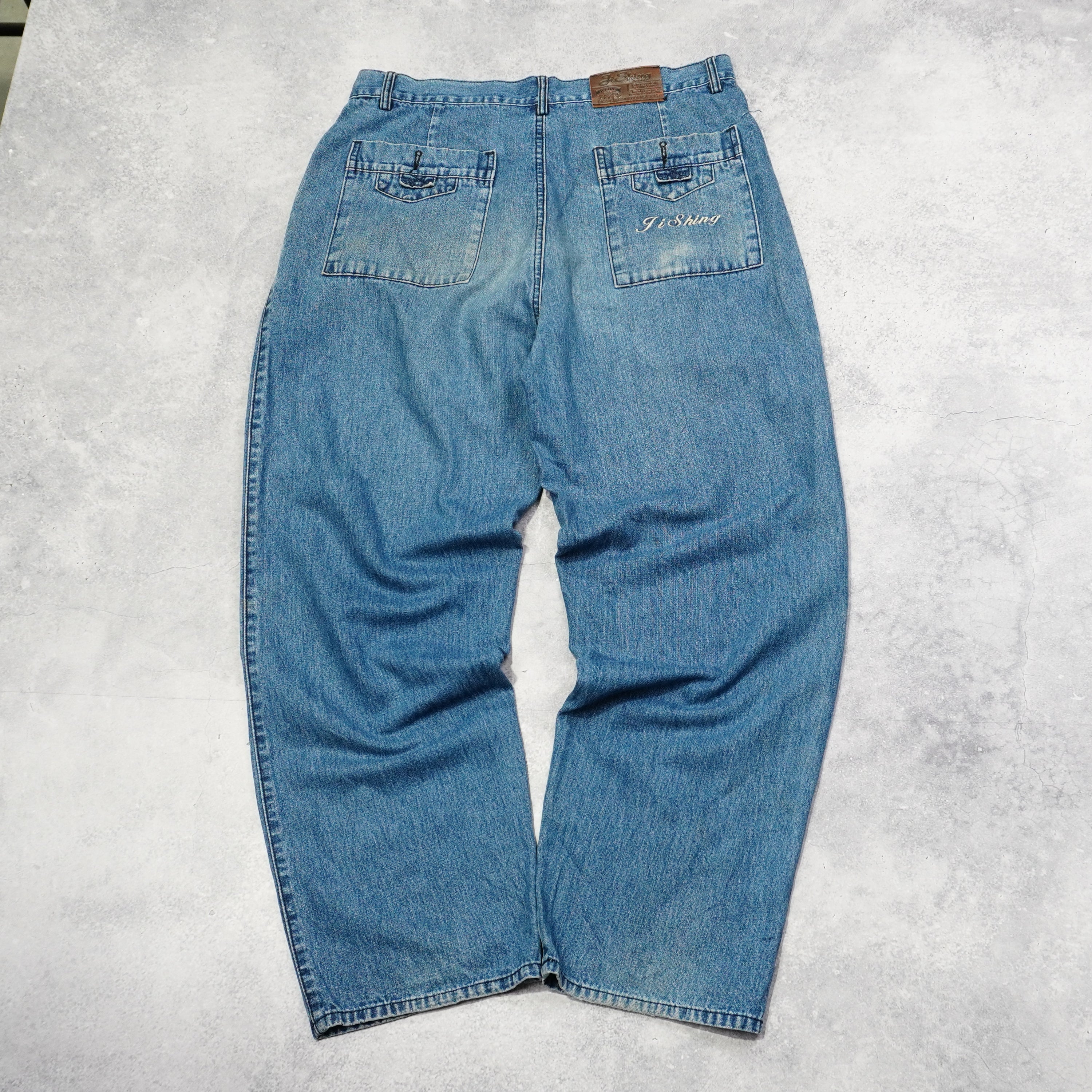 2000s Ji Shing Pleated Jeans