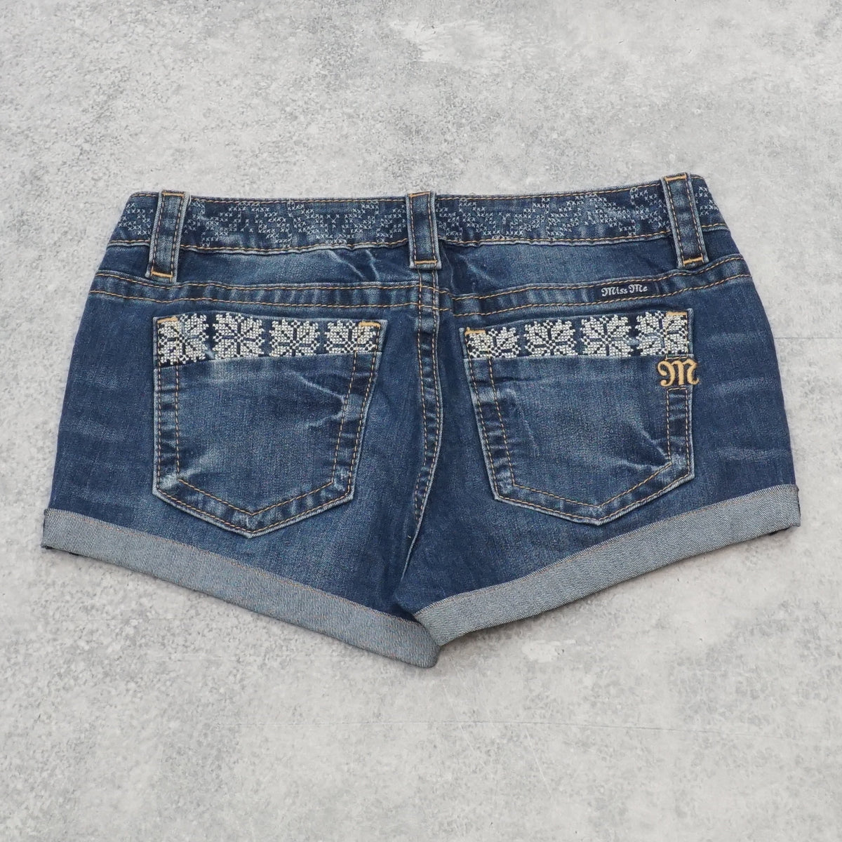 2000s Miss Me Embellished Cuffed Shorts