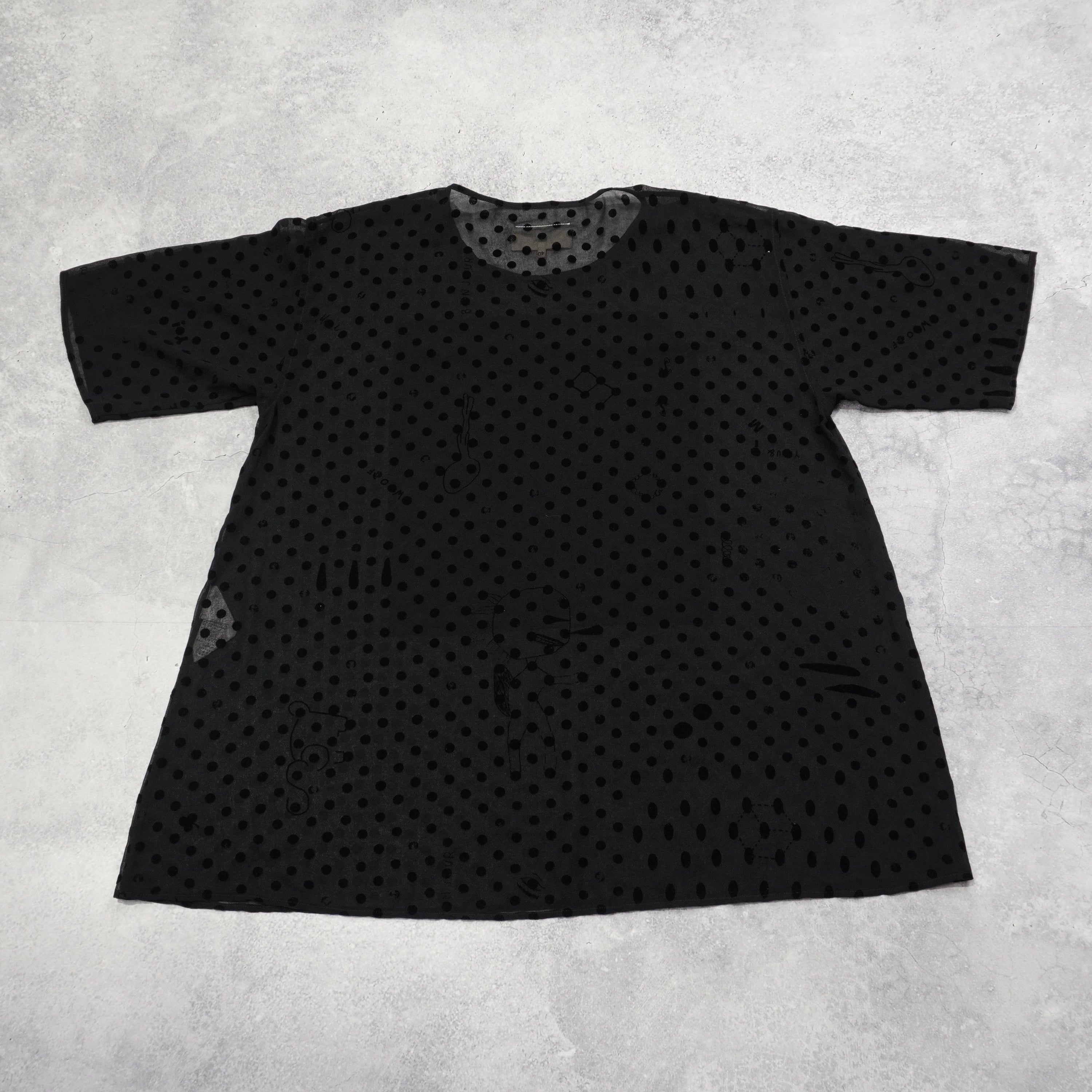 Maison Margiela MM6 Sheer Polka Dot Top