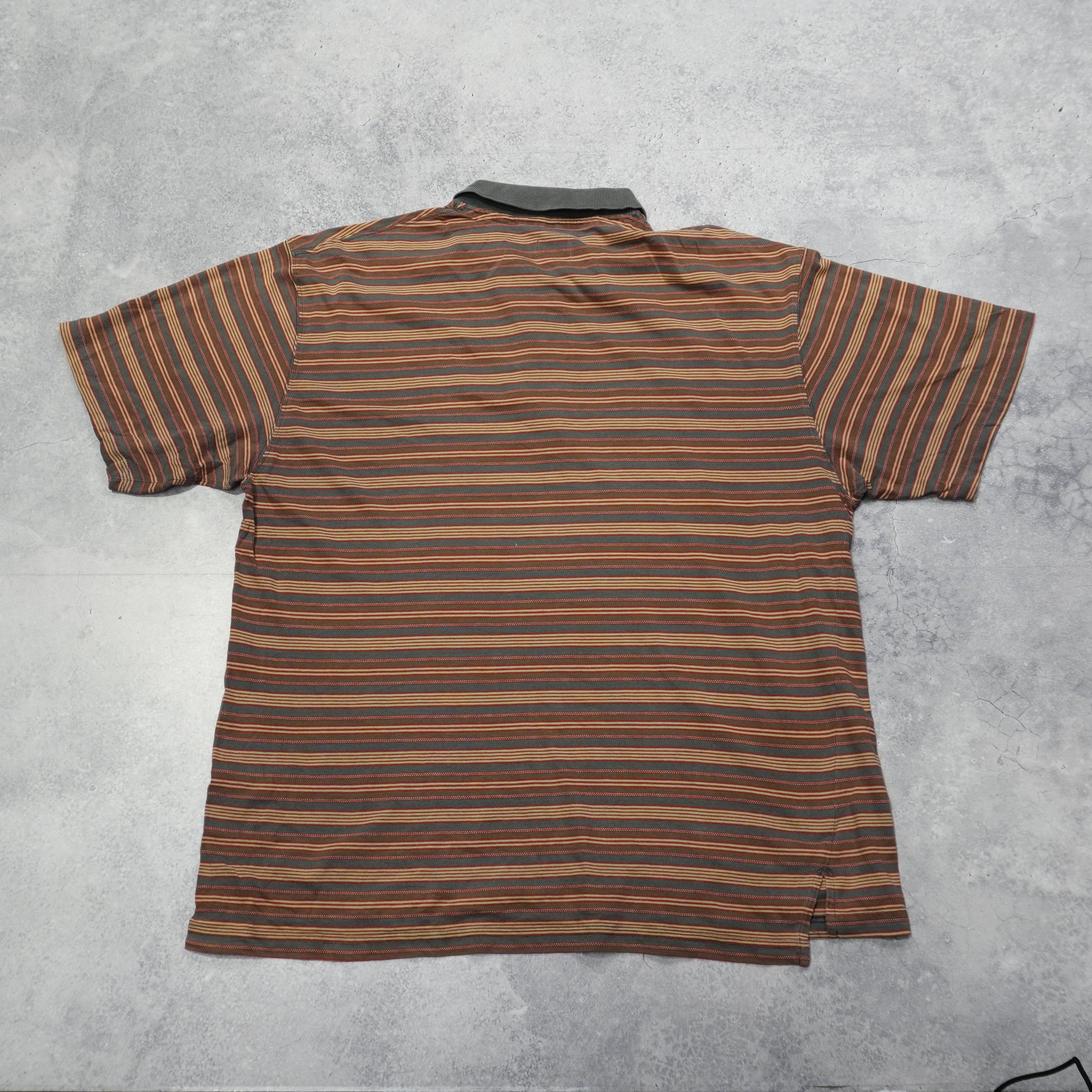2000s Calvin Klein Striped Polo