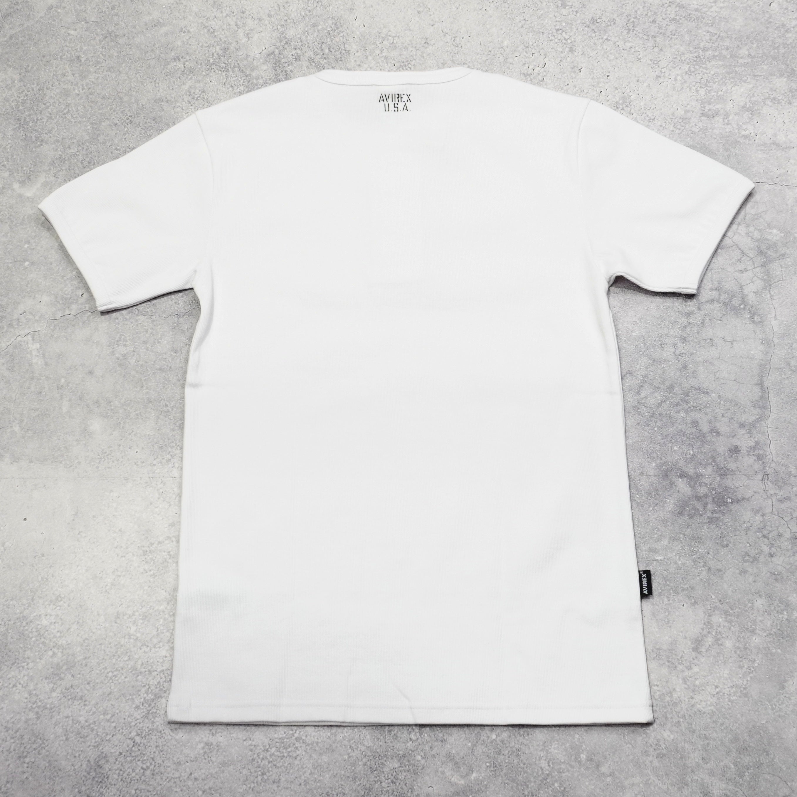 Avirex Ribbed Henley T-Shirt