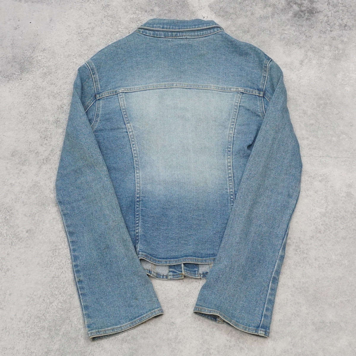 2000s Sass & Bide Fitted Washed Denim Jacket