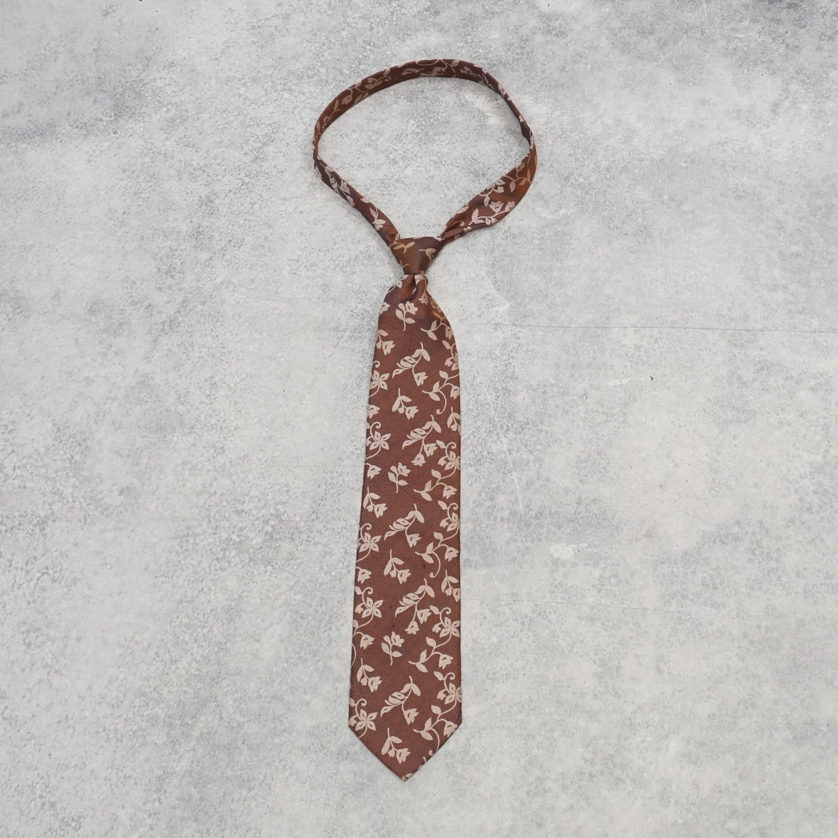 2000s Paco Rabanne Floral Silk Scarf Tie