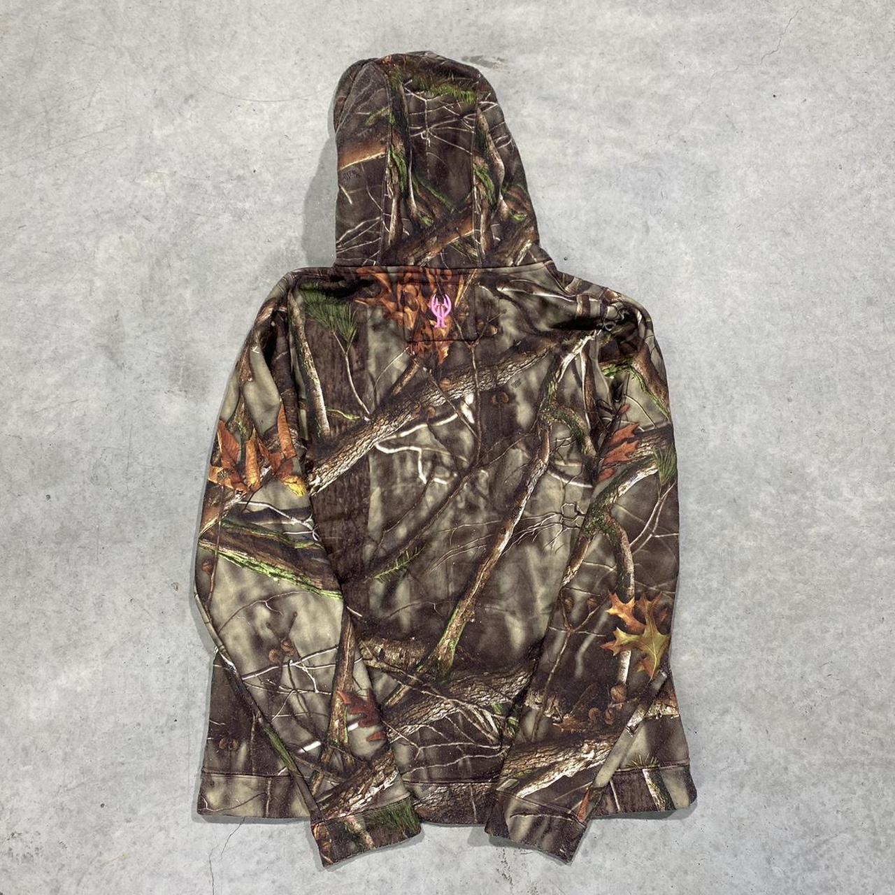 2000s Huntworth Camo Retro Hoodie Zip Up