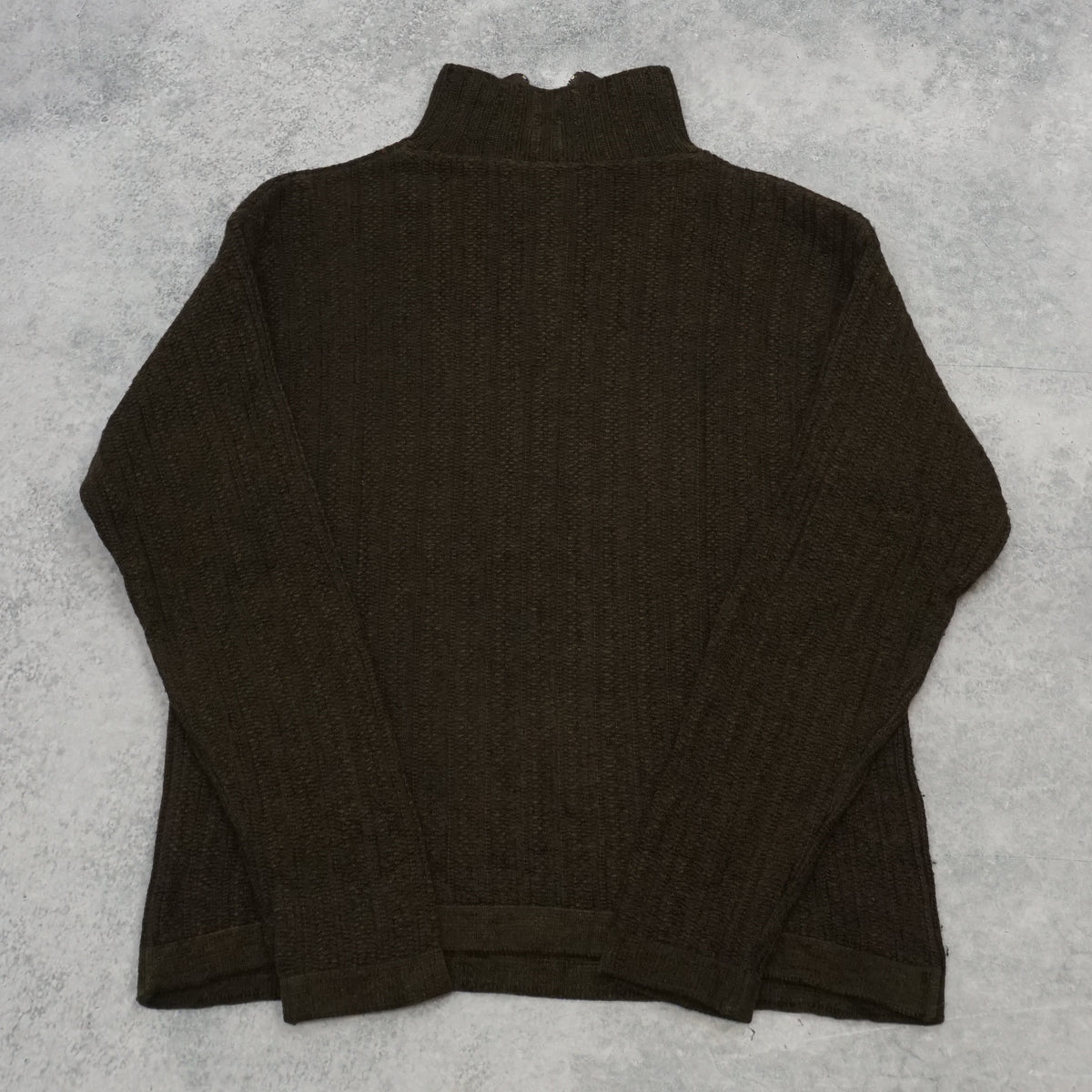 90s Monsieur By Givenchy Ribbed Merino Quarter Zip Sweater