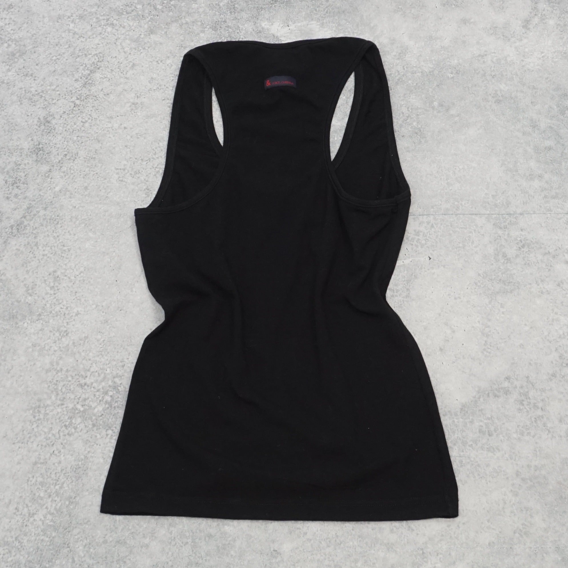 2000s Dolce&Gabbana Racerback Fitted Tank Top
