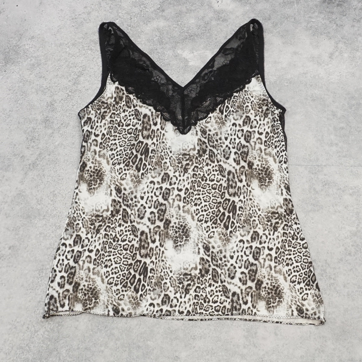 2000s Vivien Leopard Lace Cami Top