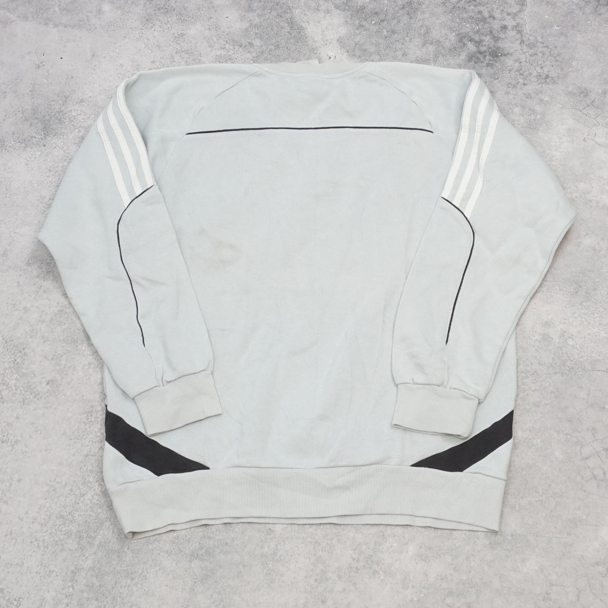 2000s Adidas Three Stripe Embroidered Crewneck Sweatshirt