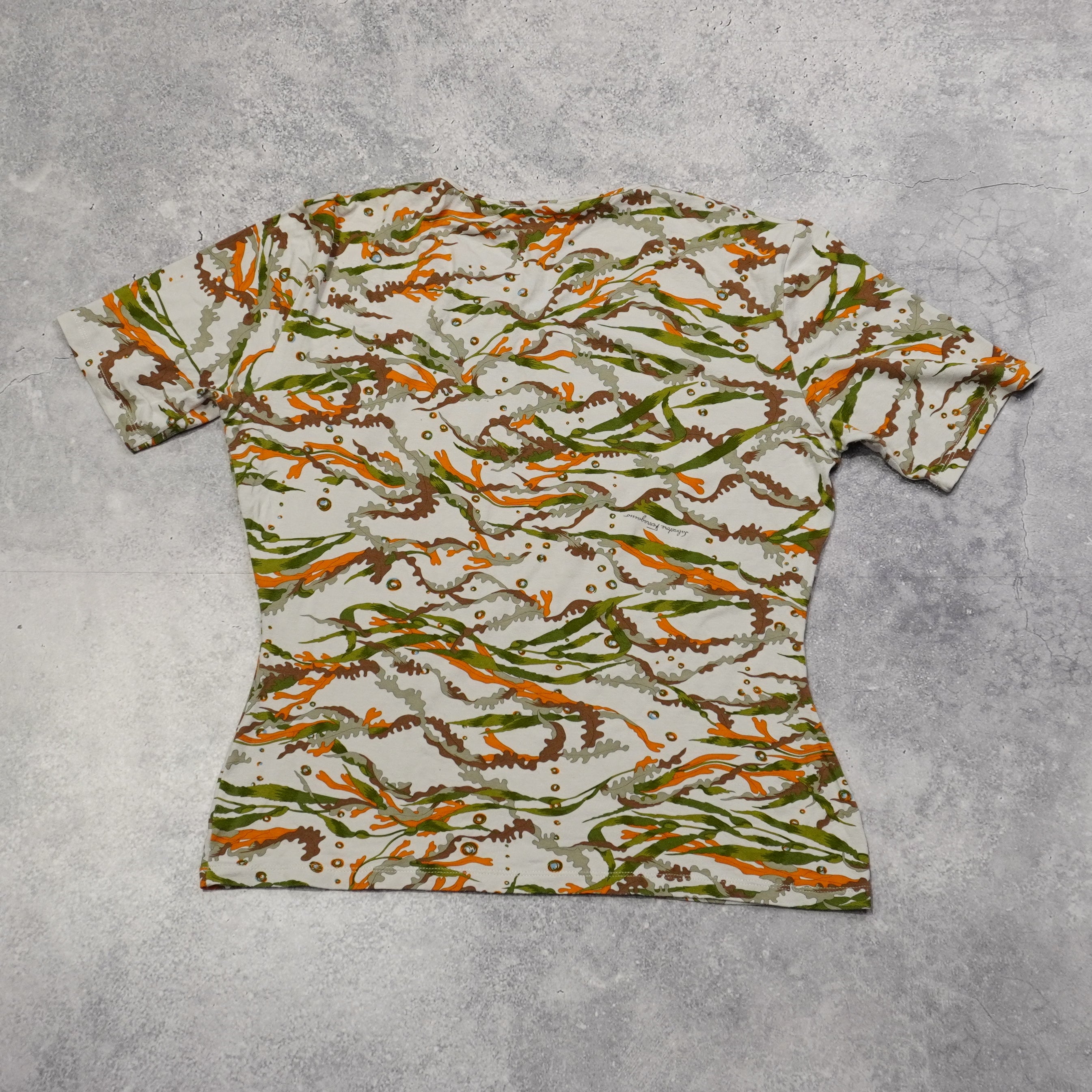 2000s Salvatore Ferragamo Patterned T-Shirt