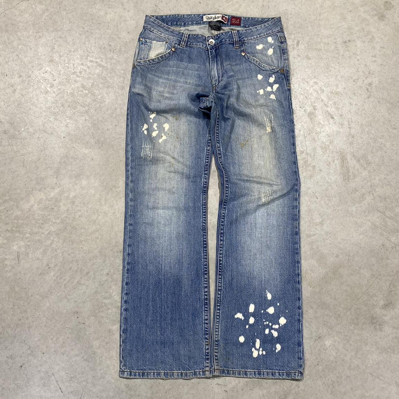 2000s Quiksilver Paint Splatter Jeans