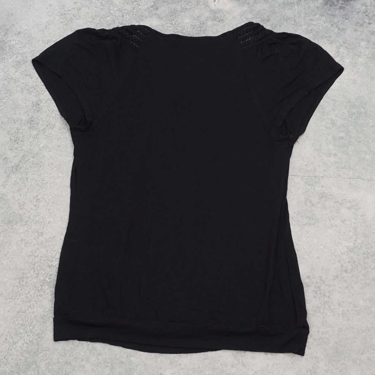 2000s Just Jeans Braided Neckline Top