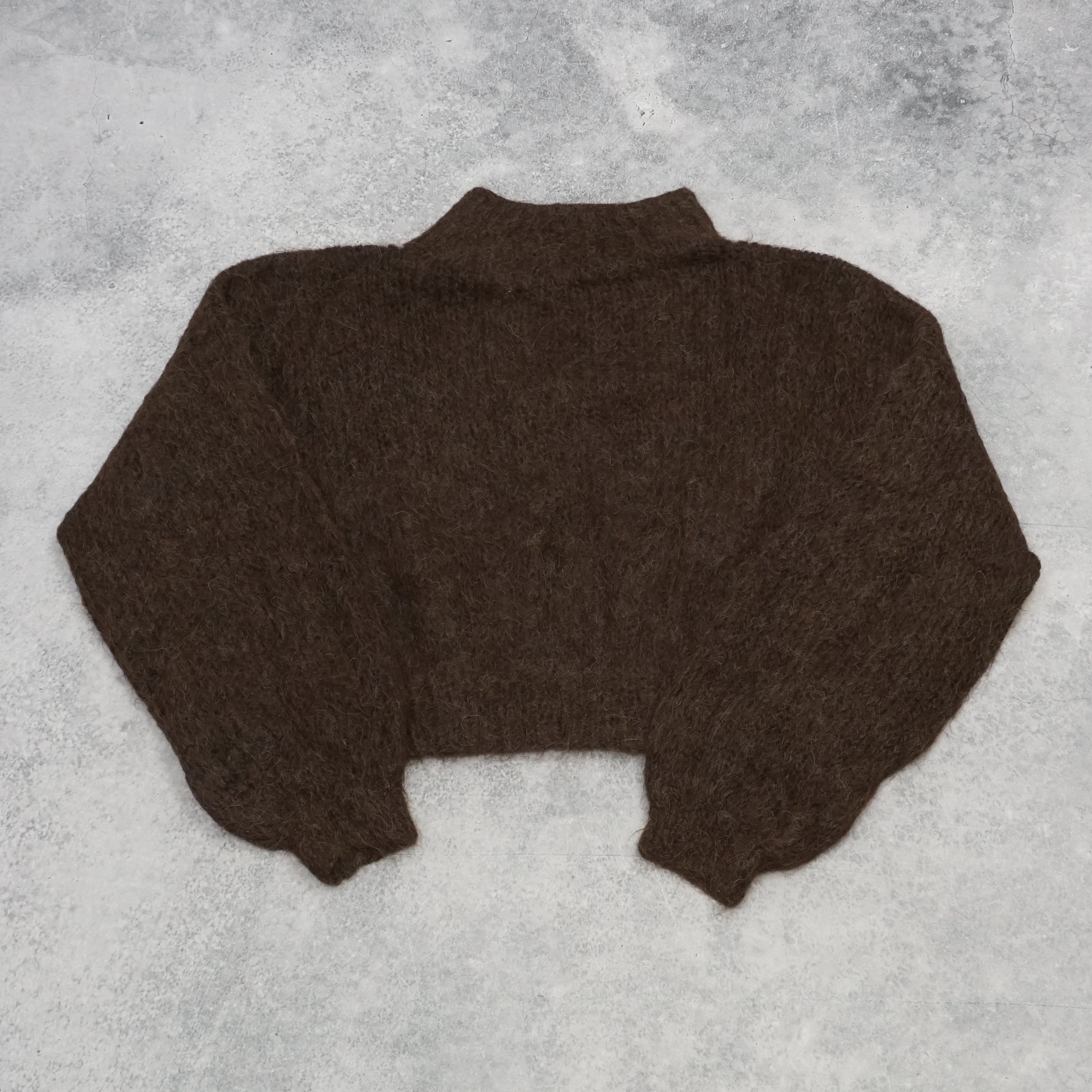 Once Upon An Artisan Cropped Balloon Sleeve Sweater