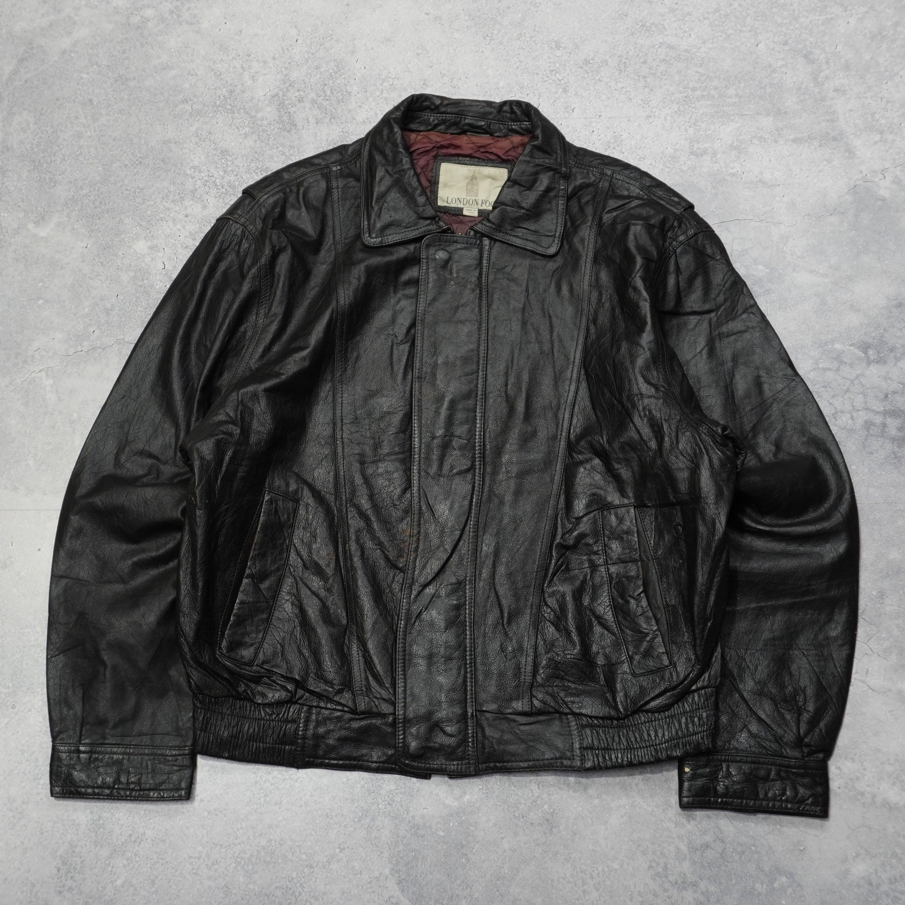 2000s London Fog Leather Jacket