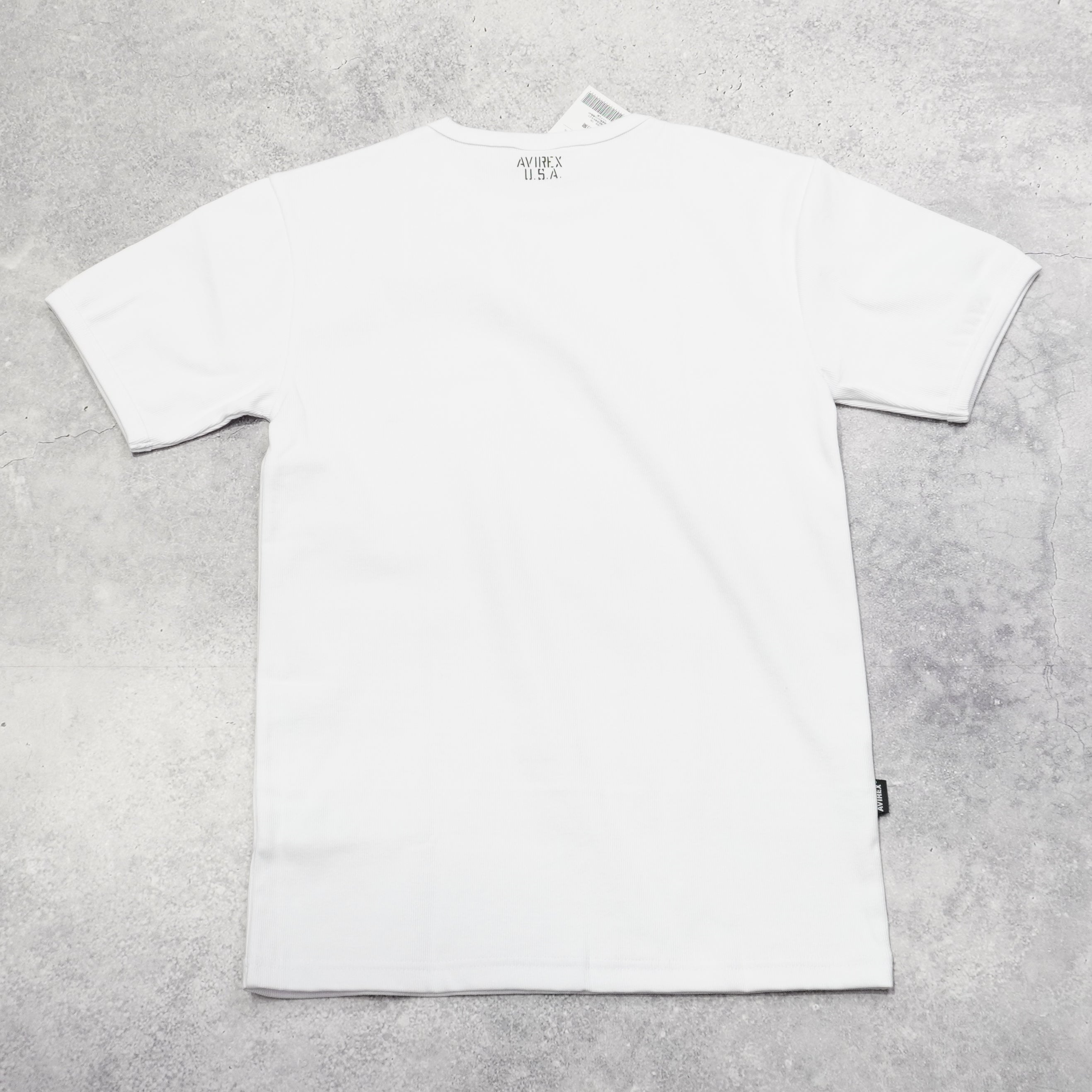 Avirex Ribbed Short Sleeve T-Shirt