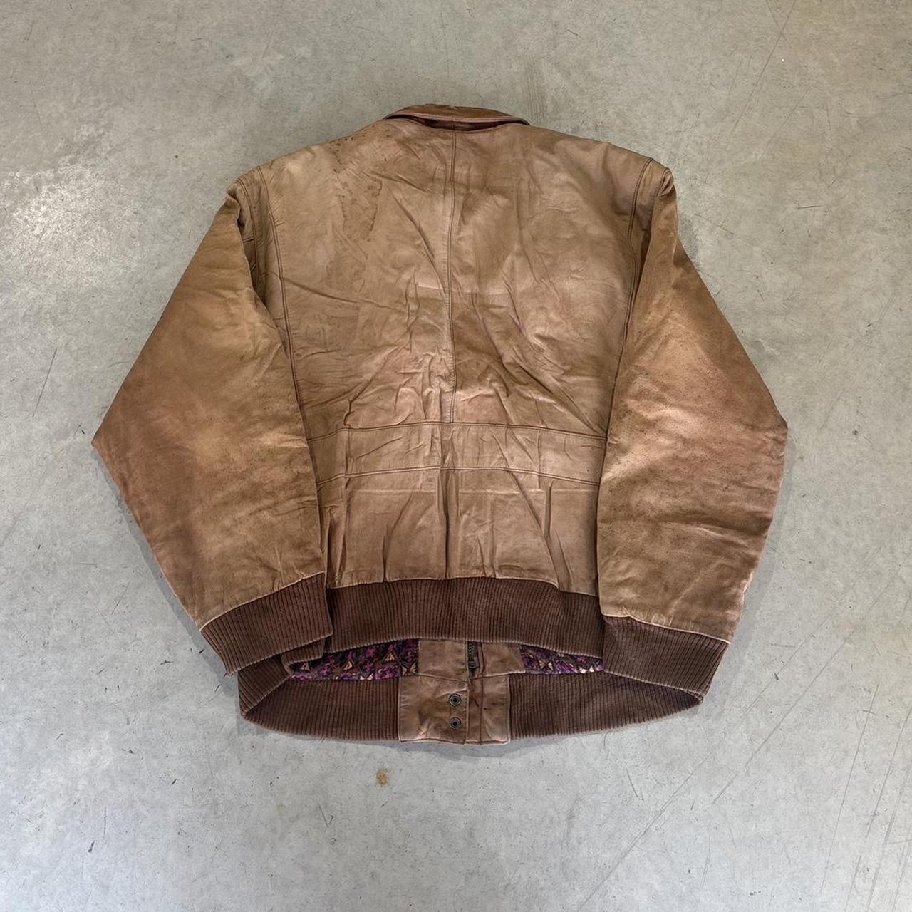 90s Mixed Blues Leather Jacket