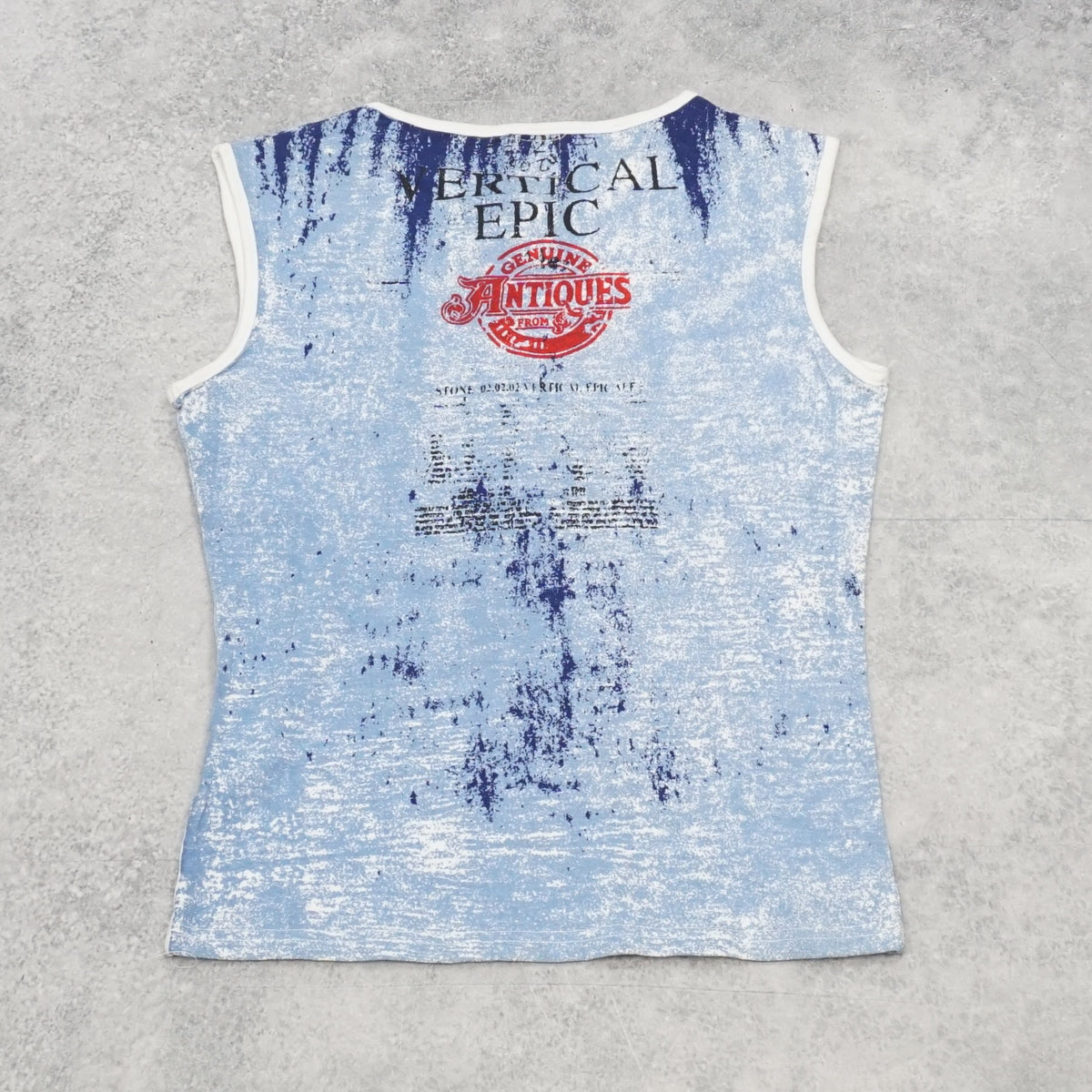 2000s Miss Sixty Vertical Epic Graphic Top Vest