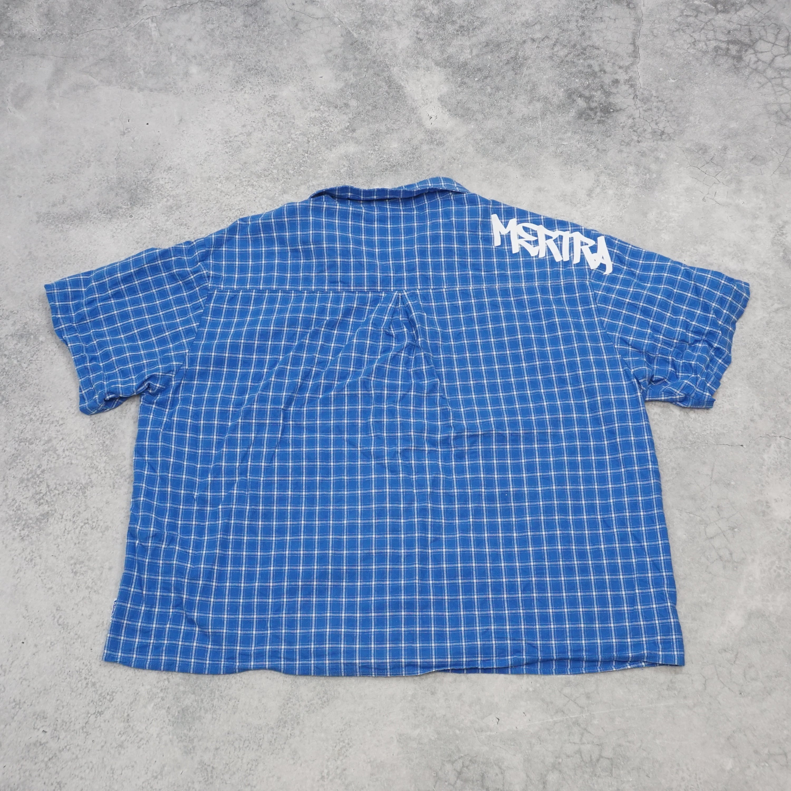 Mertra Plaid Cropped Shirt