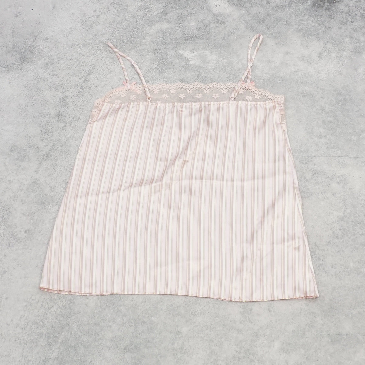2000s Don & Dons Striped Lace Cami Top