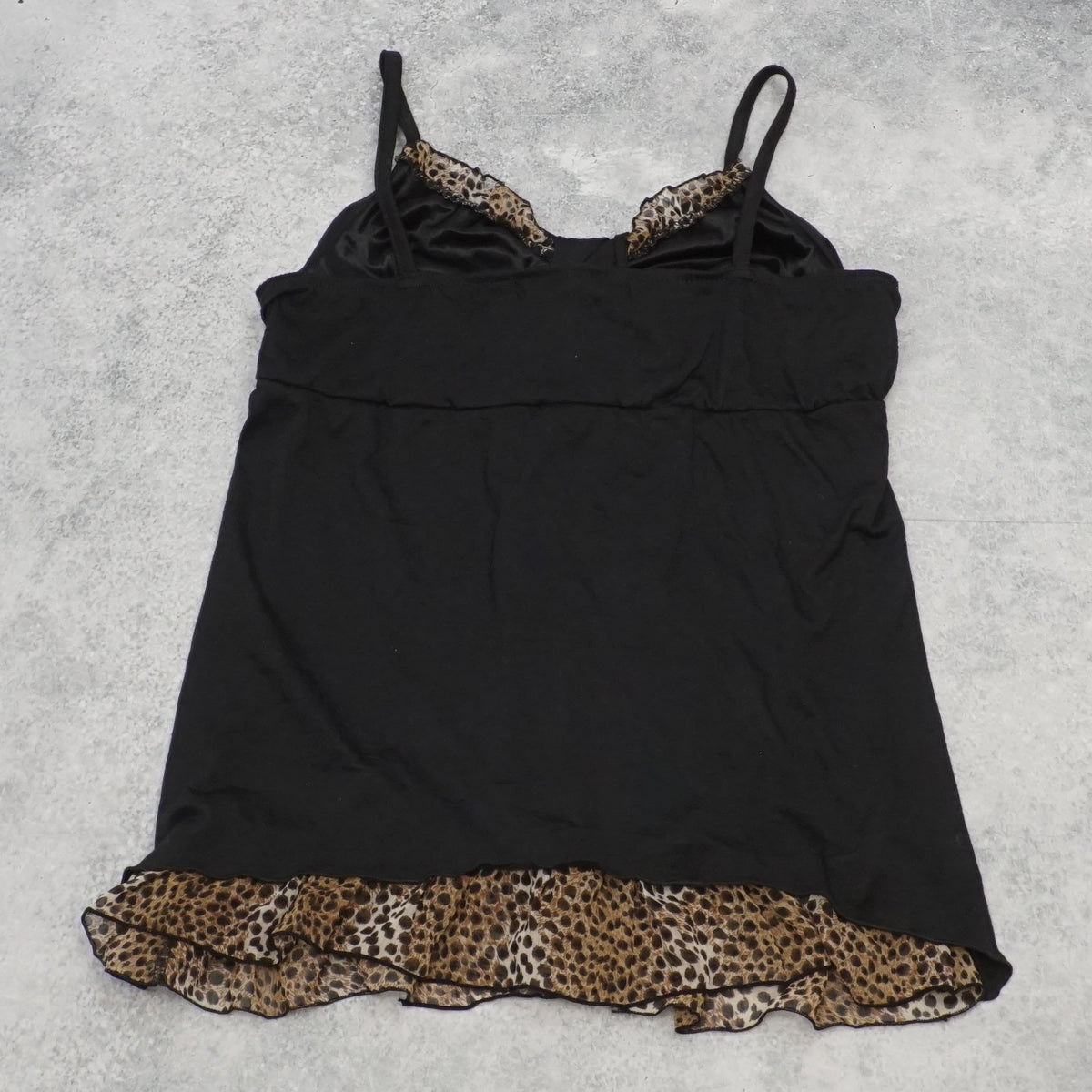 2000s Emsexcite Leopard Trim Cami Top