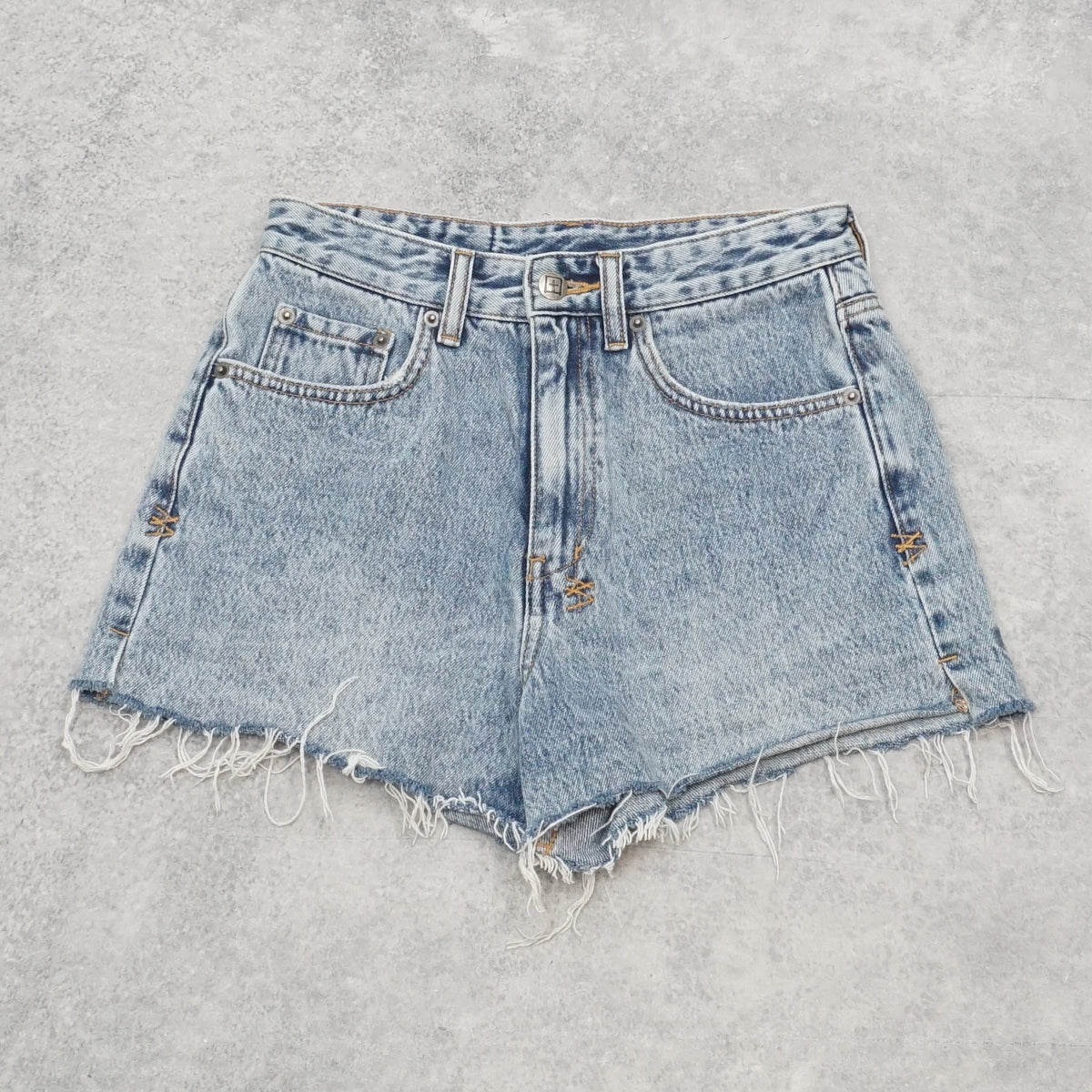 Tsubi Denim High Rise Shorts