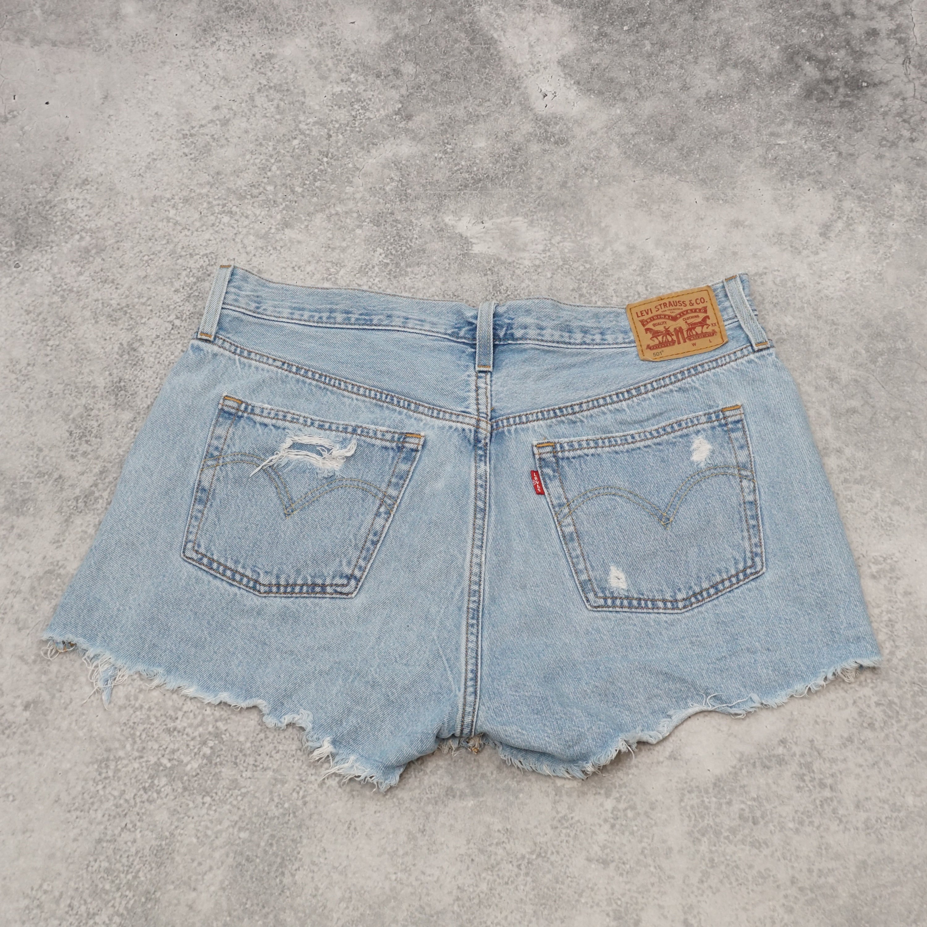 90s Levi's 501 Distressed Shorts